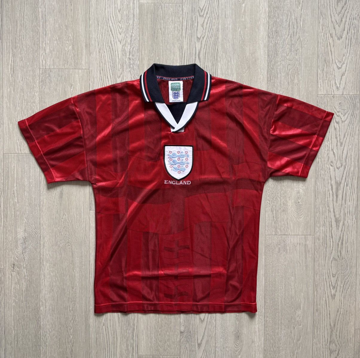 Vintage Score Draw England Vintage Soccer Jersey 90s Size US S / EU 44-46 / 1 - 1 Thumbnail