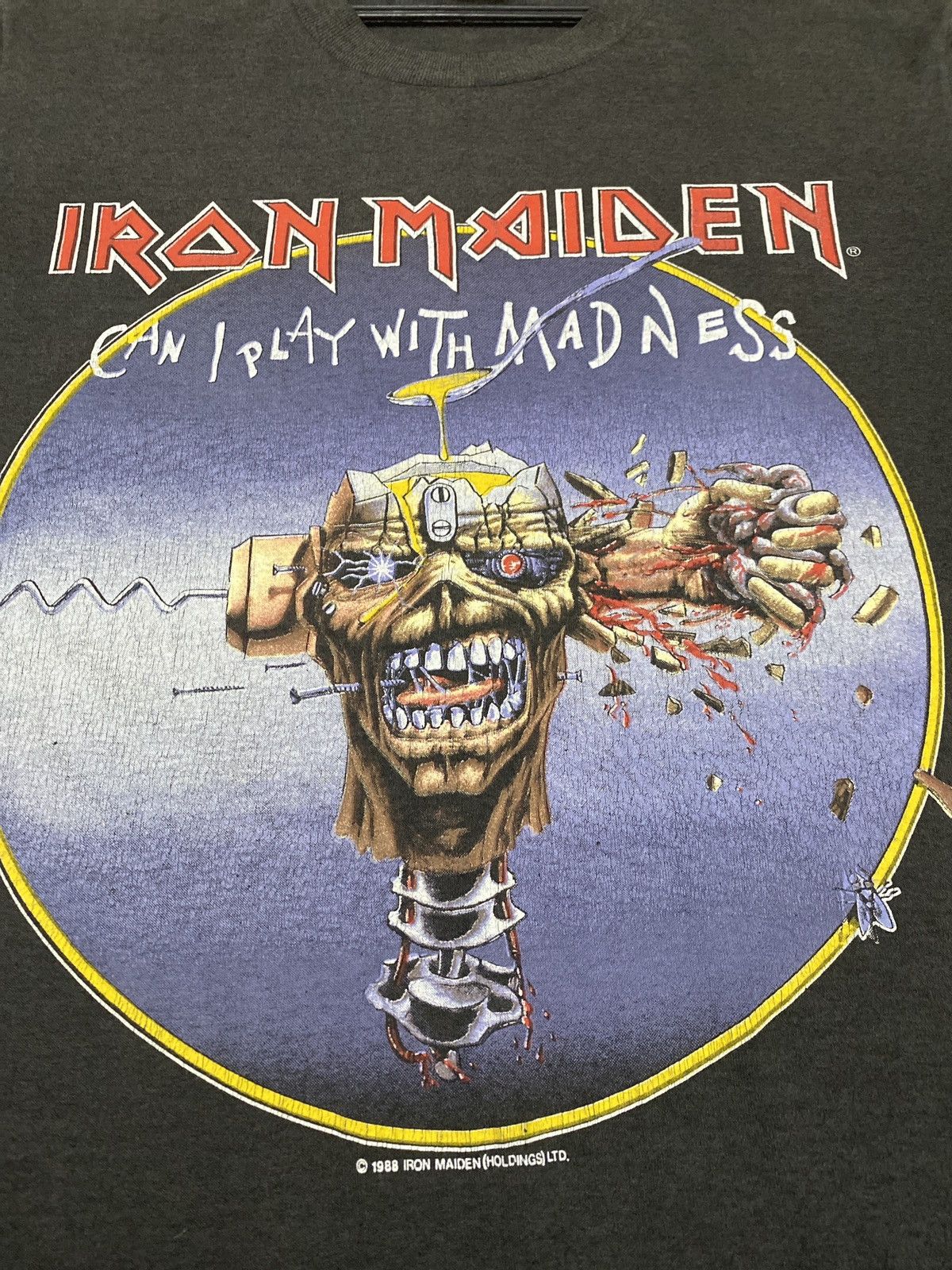 Iron Maiden × Vintage Vtg Iron Maiden 80s Size US M / EU 48-50 / 2 - 5 Thumbnail
