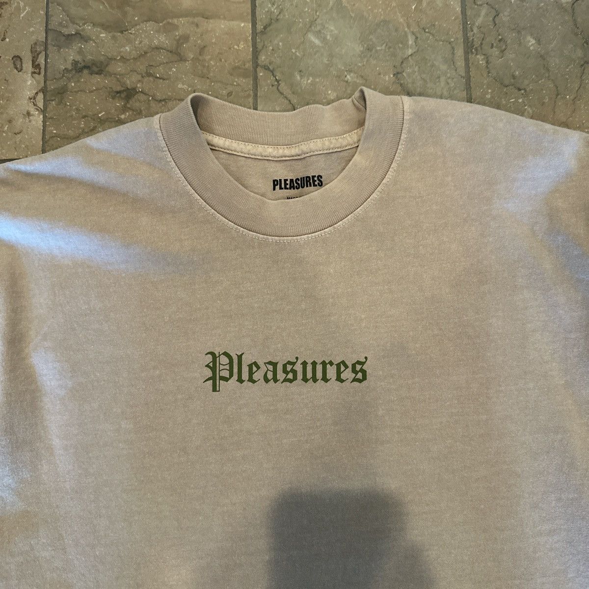 Pleasures Pleasures Mona Lisa Fire Graphic T-Shirt – Tan / Beige – M Size US M / EU 48-50 / 2 - 3 Thumbnail