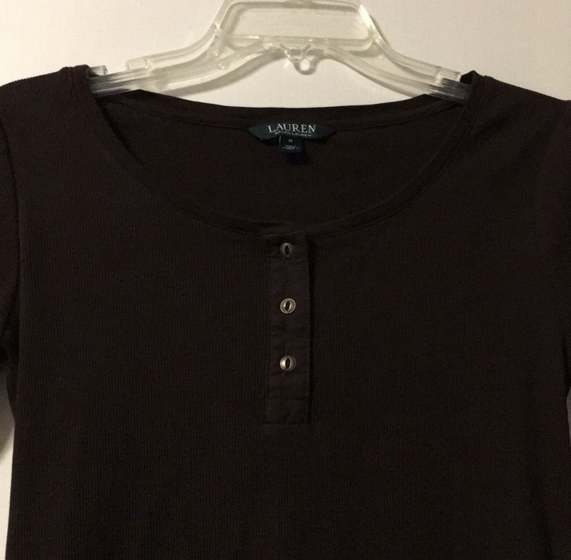 Lauren Ralph Lauren Lauren Ralph Lauren Brown 3/4 Sleeve Top Size M / US 6-8 / IT 42-44 - 2 Thumbnail