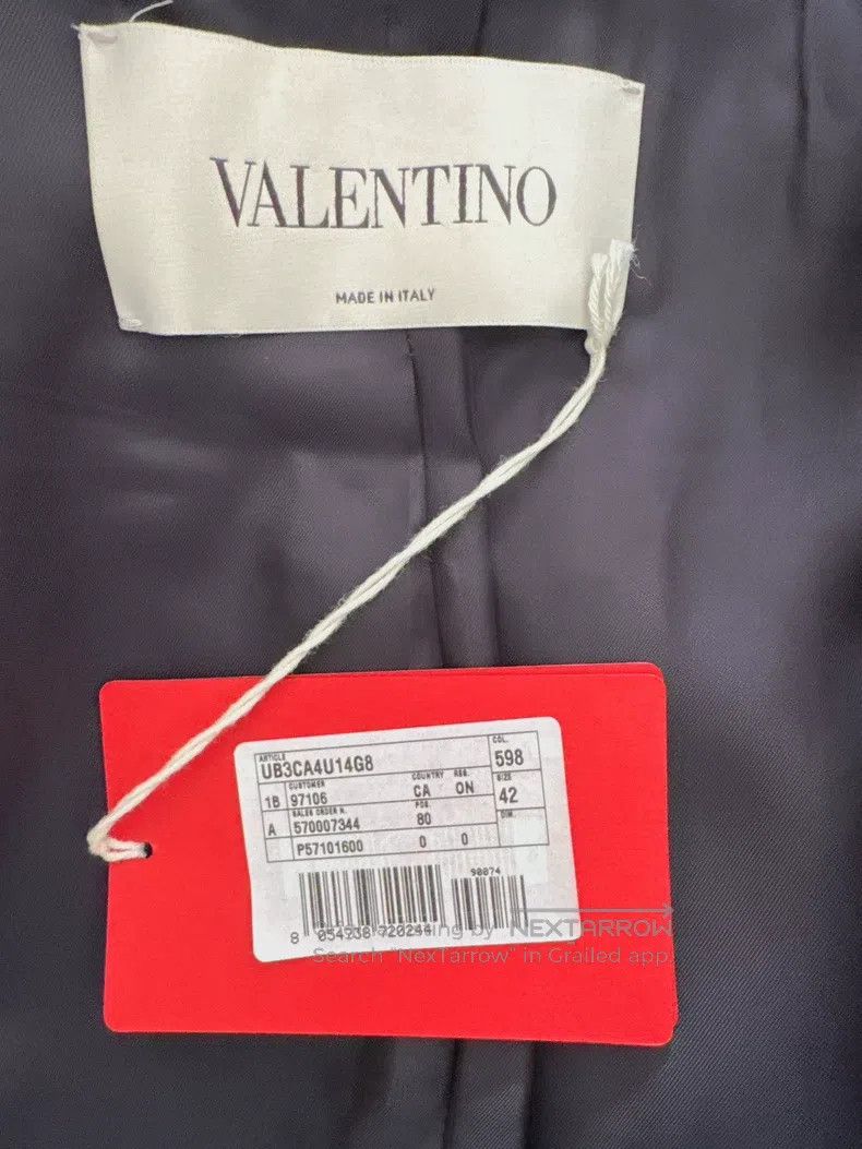 Valentino Valentino Dark blue wool coat Size M / US 6-8 / IT 42-44 - 3 Thumbnail
