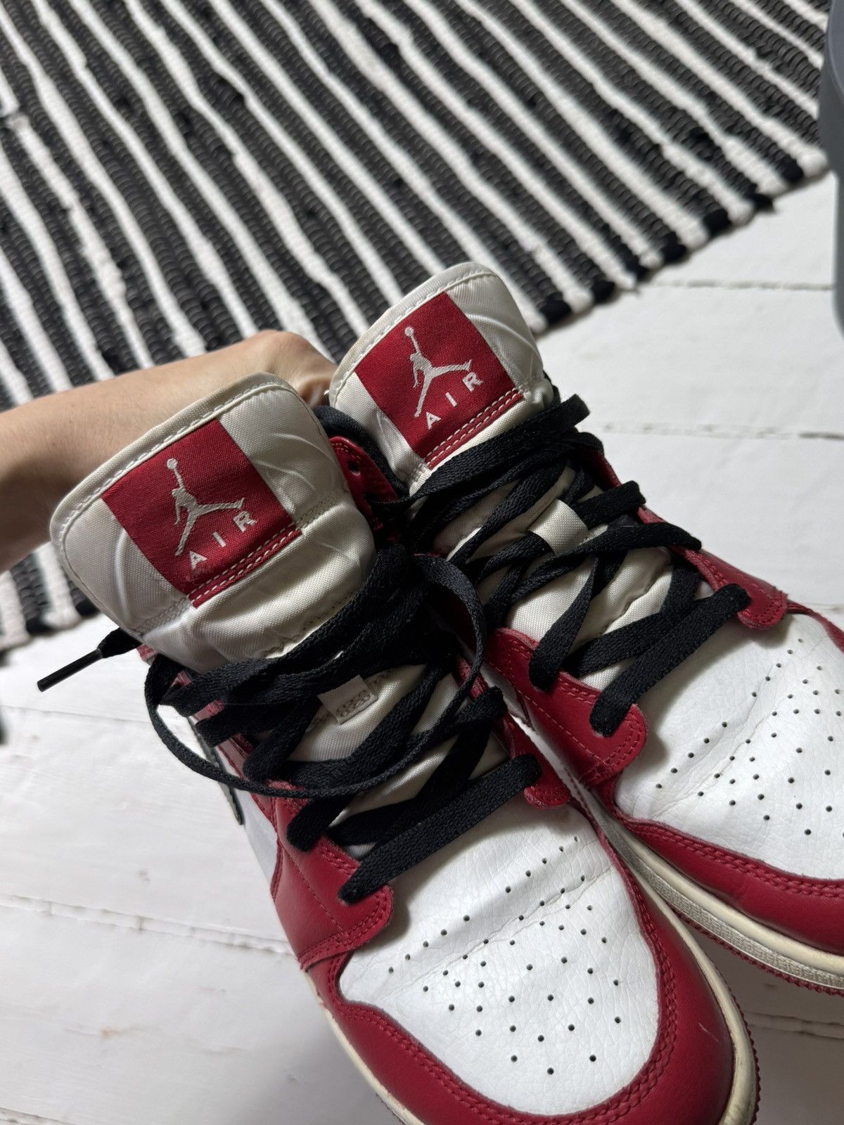 Jordan Brand × Nike × Vintage NIKE AIR JORDAN 2020 BLACK/RED HI TOP SNEAKERS SHOES Size US 8.5 / IT 38.5 - 6 Thumbnail