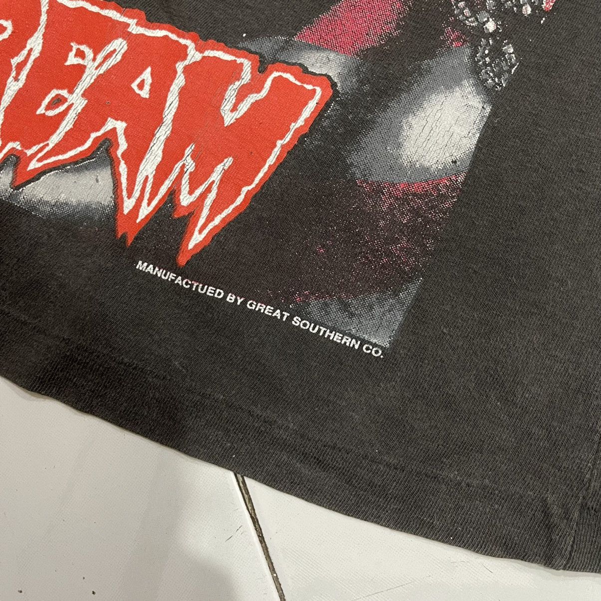 Band Tees Thrashed faded vtg skid row oh say can you scream 1990 tee Size US M / EU 48-50 / 2 - 6 Thumbnail