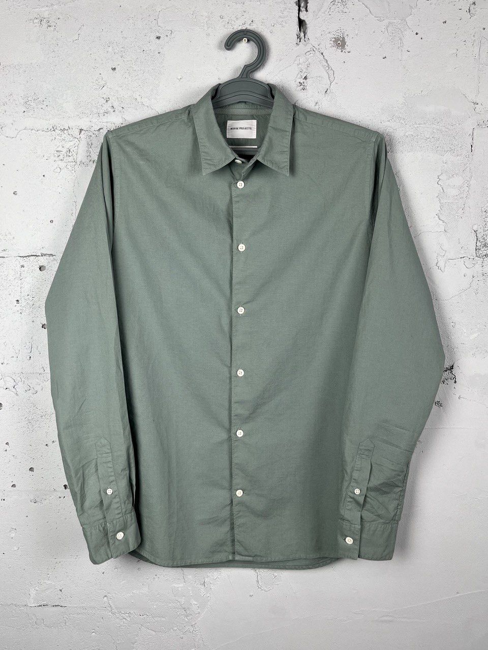Norse Projects Norce Project Linen Mint Casual Long Sleeve Shirts Size US M / EU 48-50 / 2 - 1 Thumbnail