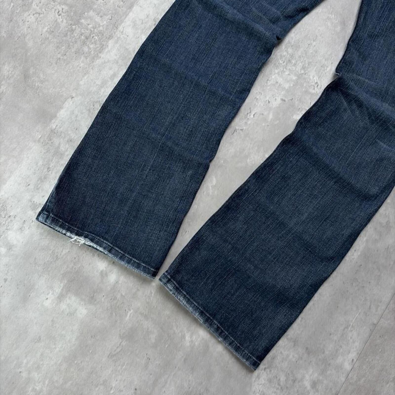 Guess Y2K Guess Jeans Grunge Cross Gothic Bootcut Denim Jeans Size 30" / US 8 / IT 44 - 4 Thumbnail
