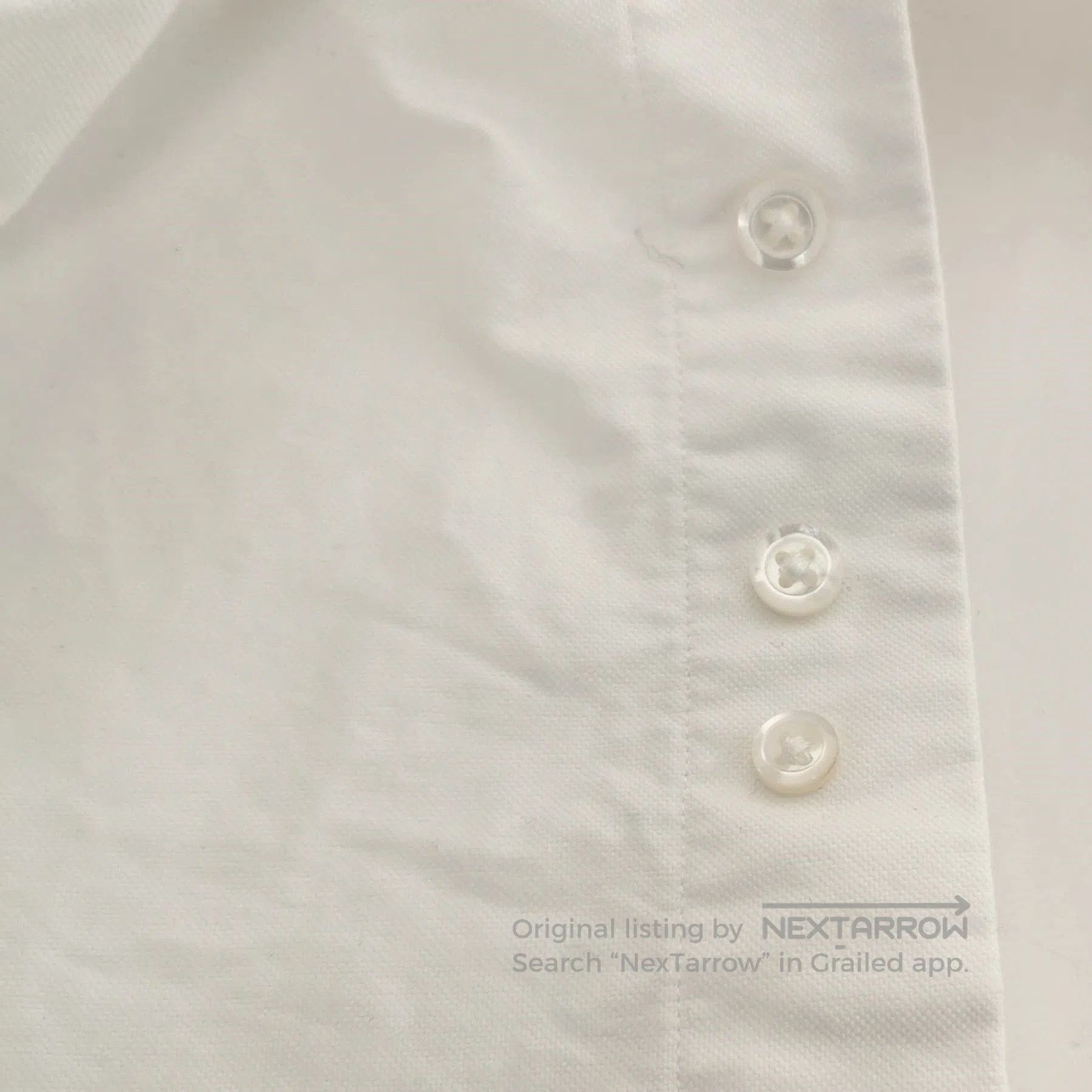 Thom Browne Thom Browne White Striped Sleeve Button. Size US M / EU 48-50 / 2 - 1 Thumbnail
