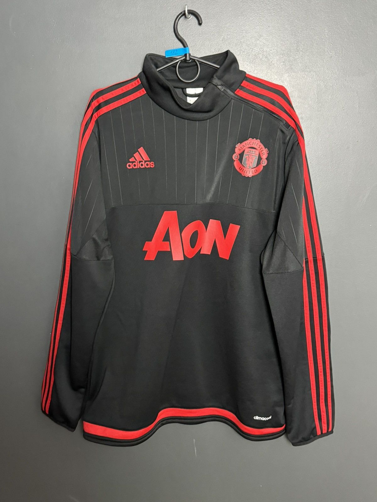 Adidas Manchester United Training Football Jersey Sweatshirt Size US L / EU 52-54 / 3 - 1 Thumbnail