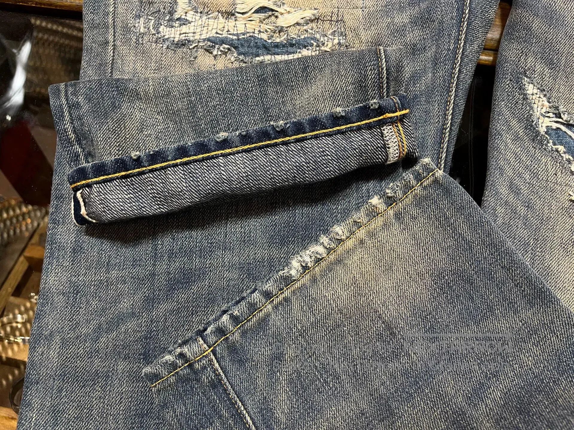 RRL Ralph Lauren distressed denim jeans from double rl polo. Size US 32 / EU 48 - 8 Thumbnail