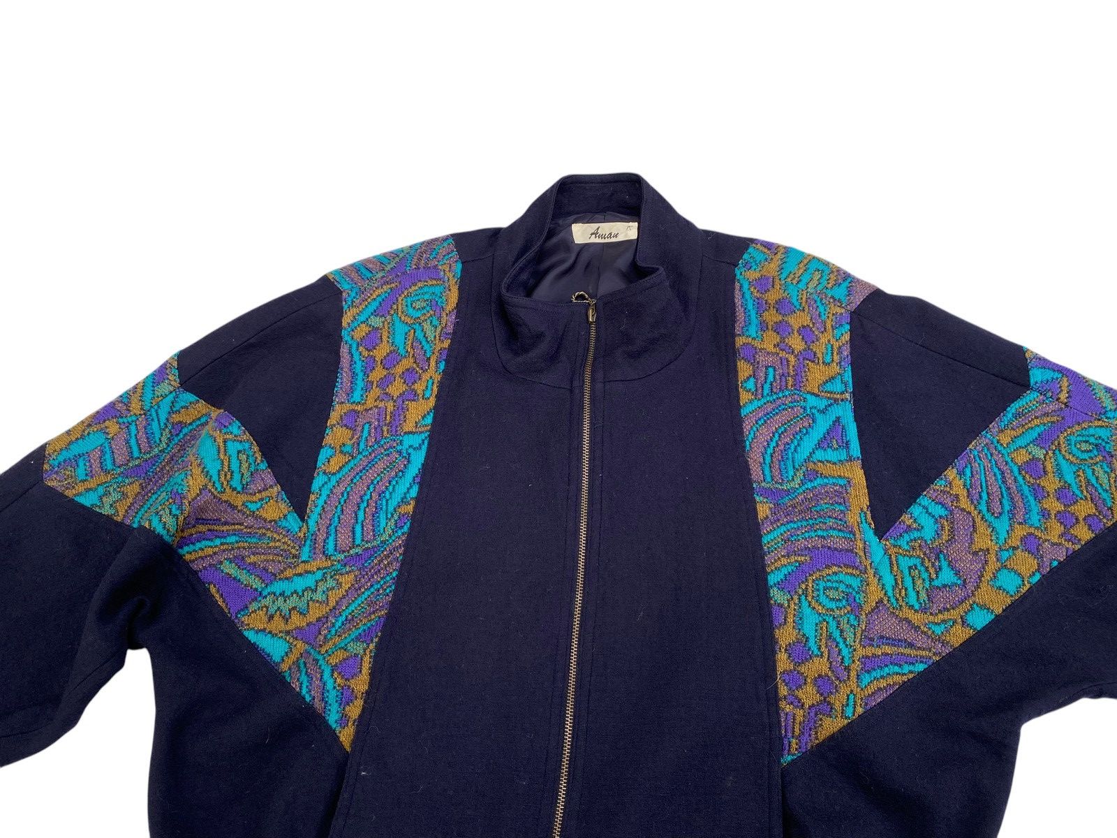 Japanese Brand × Vintage Vtg Wool Jacket Issey Miyake Style Size US L / EU 52-54 / 3 - 3 Thumbnail