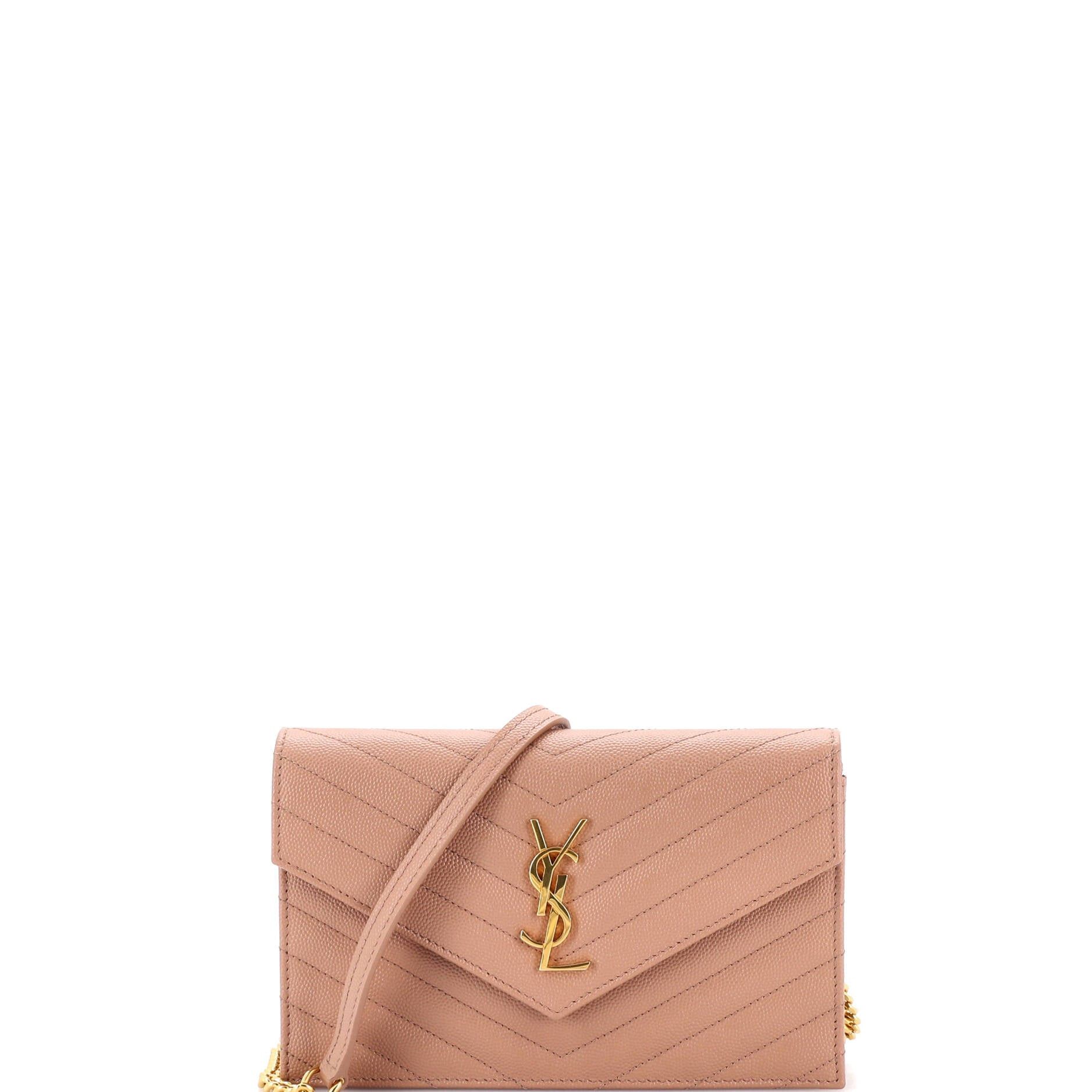 Saint Laurent Paris Classic Monogram Wallet on Chain Size ONE SIZE - 1 Thumbnail
