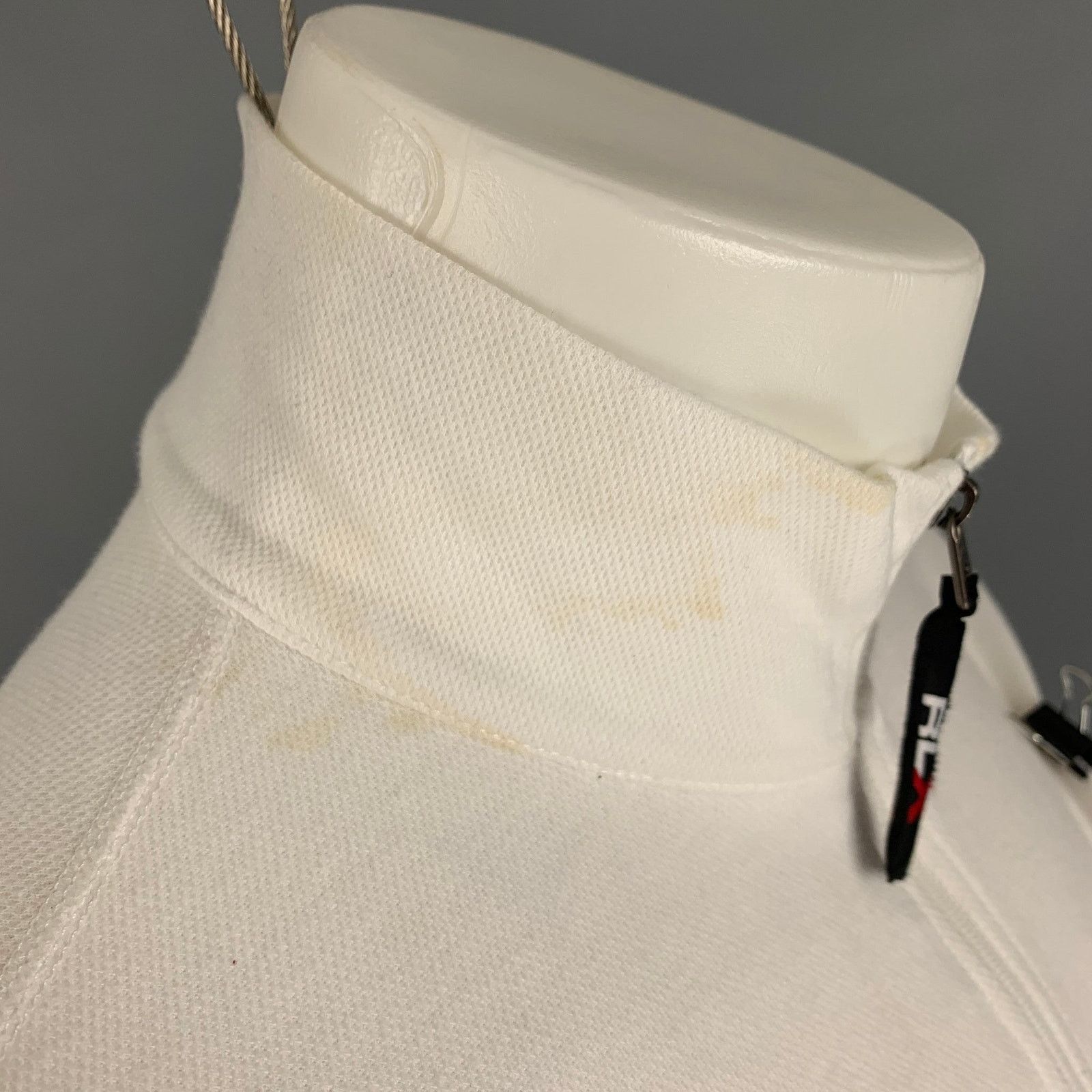 Ralph Lauren S White Polyester Cotton Half Zip Pullover Size US S / EU 44-46 / 1 - 6 Thumbnail