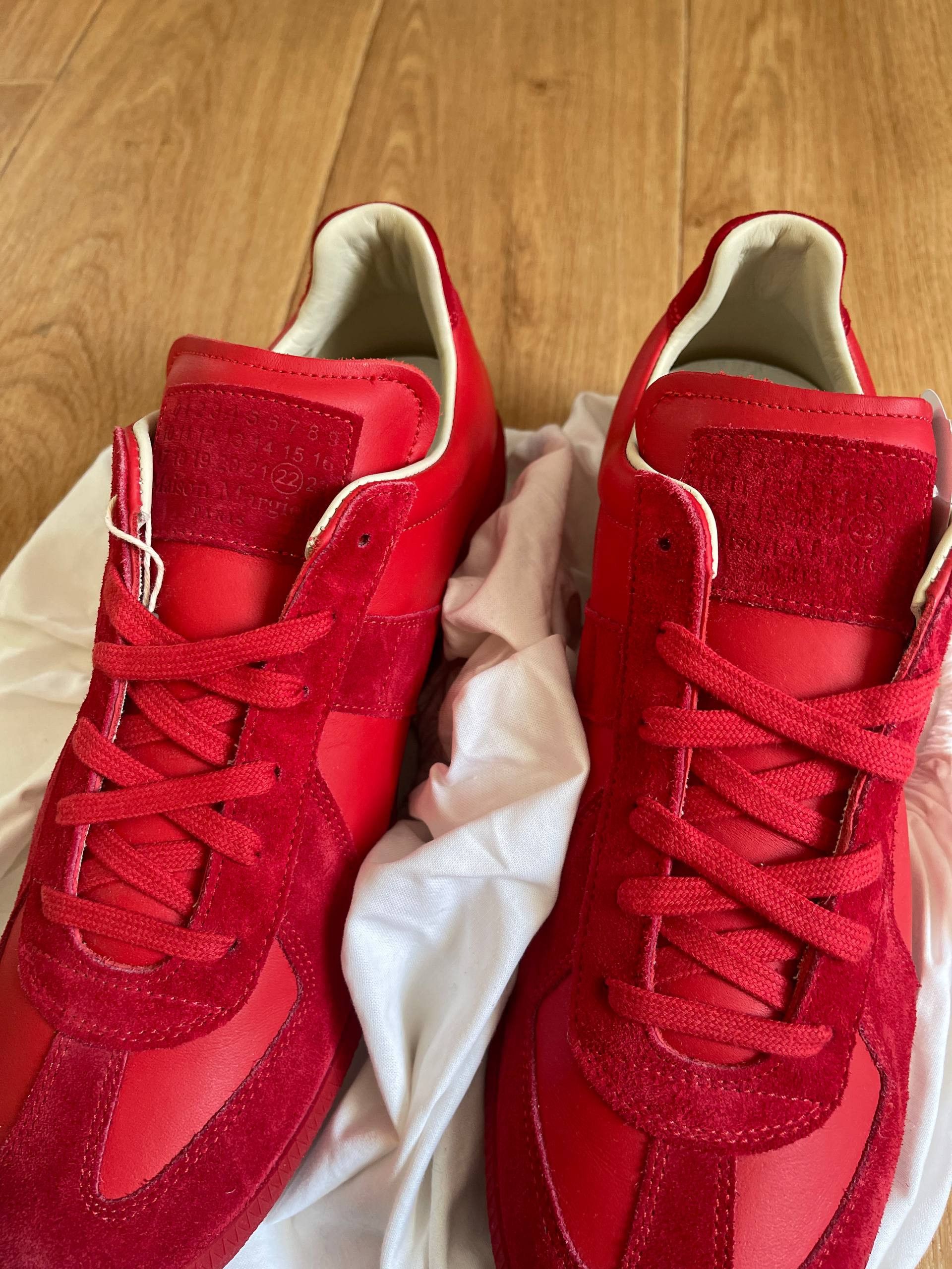 Maison Margiela Maison Martin Margiela MMM Low tTop Replica Red Sneaers Sz43 Size US 10 / EU 43 - 9 Thumbnail