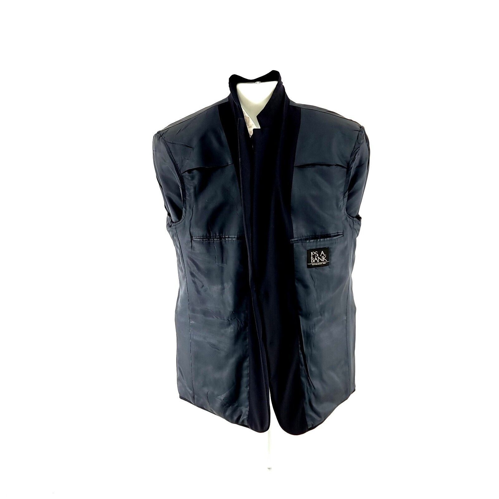 Jos. A. Bank Jos A Bank James Wool Navy Blue 2 Gold Button Blazer 42R Or Size 42R - 12 Thumbnail