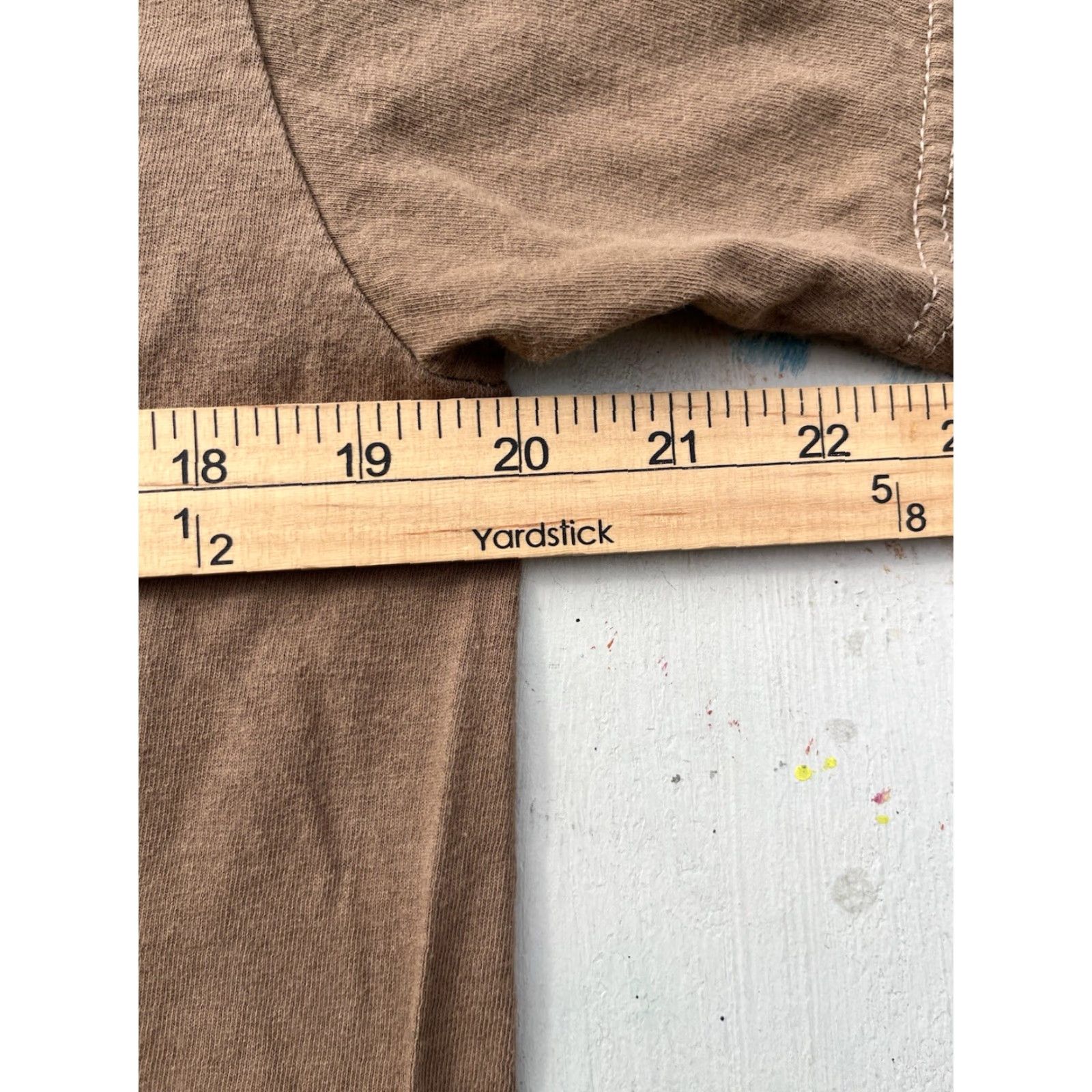 Vintage VINTAGE Men’s Army T-Shirt Beige Brown Solid L USA Military Grunge Pearl Jam 90s Work Shirt Mens Regular Cotton 2000s 100% Size US L / EU 52-54 / 3 - 7 Thumbnail