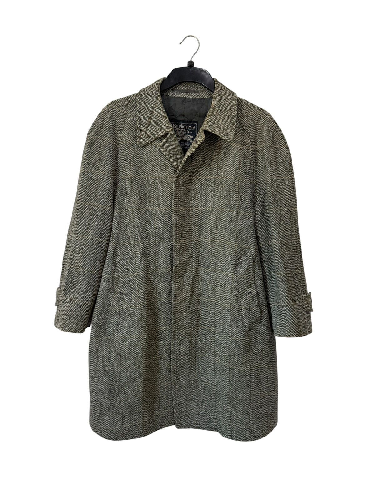 Burberry Prorsum Vintage Burberrys Prorsum Herringbone Wool Jacket Coat Size US M / EU 48-50 / 2 - 1 Thumbnail