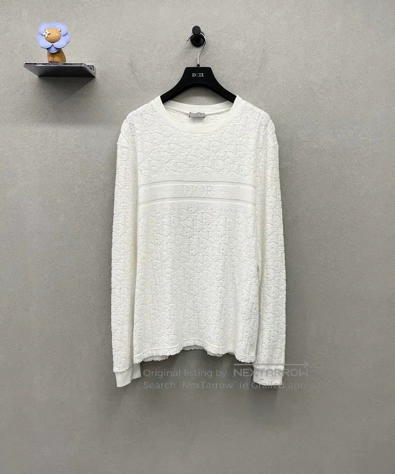 Dior Dior White jacquard towel long sleeves Size US M / EU 48-50 / 2 - 1 Thumbnail