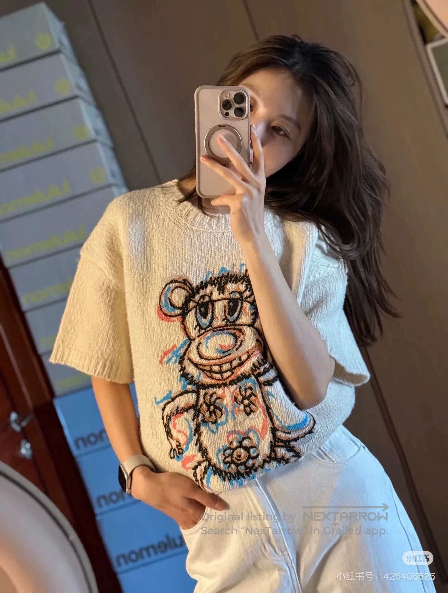 Dior dior colorful printed cartoon knit pullover. Size US M / EU 48-50 / 2 - 7 Thumbnail