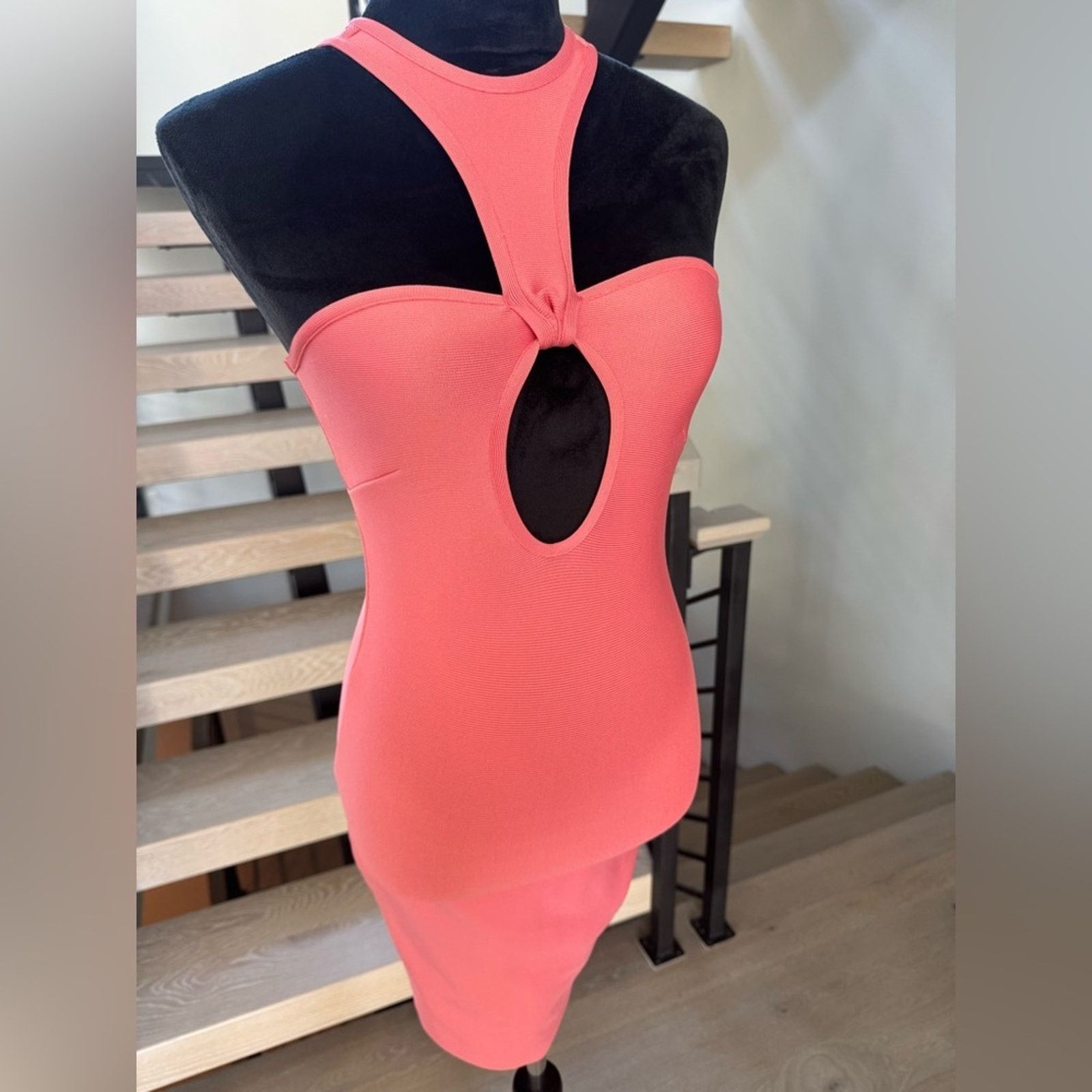 Bebe New Y2K Elegant Coral Dress size Xs Size XS / US 0-2 / IT 36-38 - 3 Thumbnail