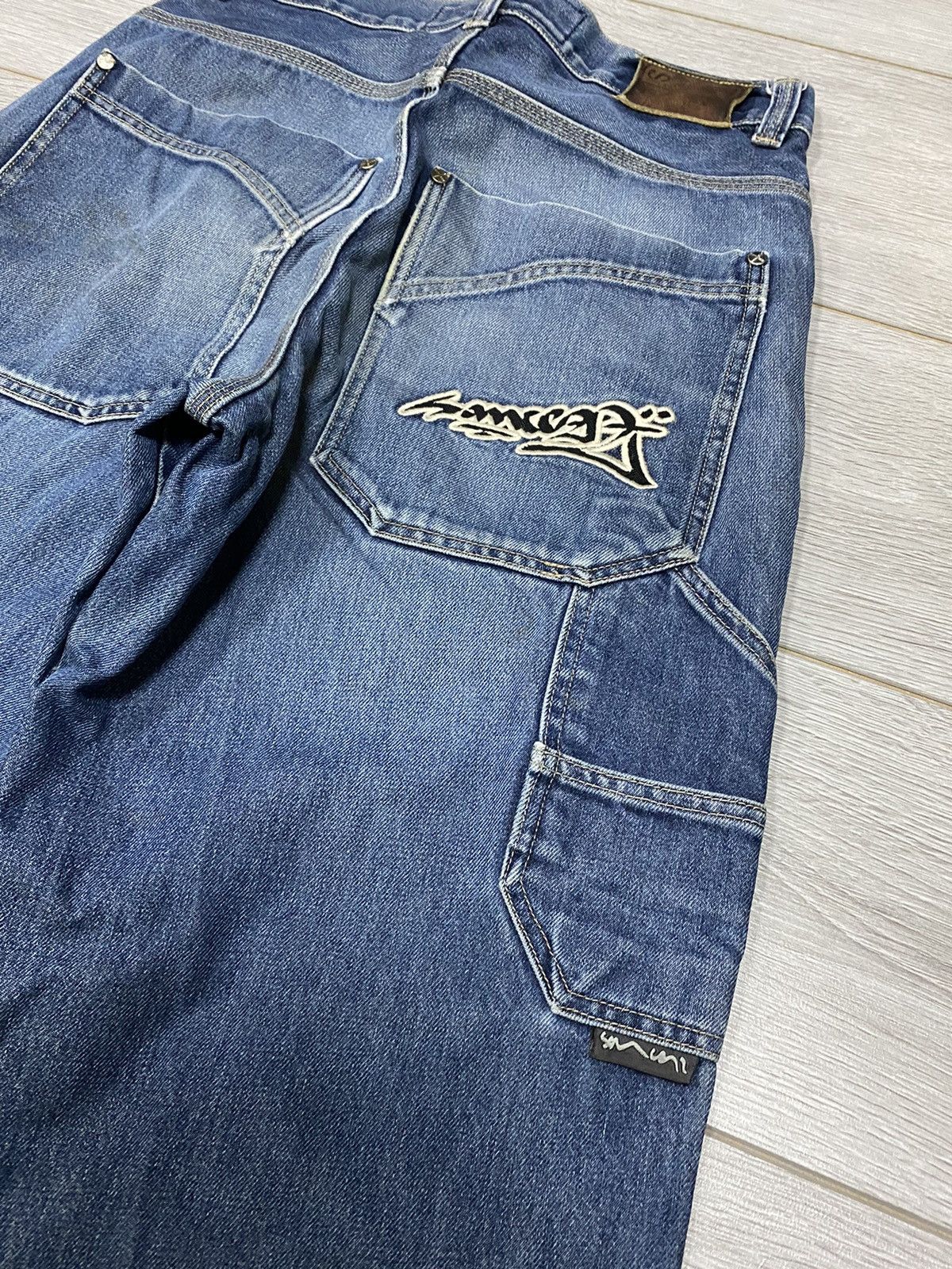Vintage Vintage 90s Sancezz RARE Jnco style Baggy Denim Jeans Size US 30 / EU 46 - 5 Thumbnail