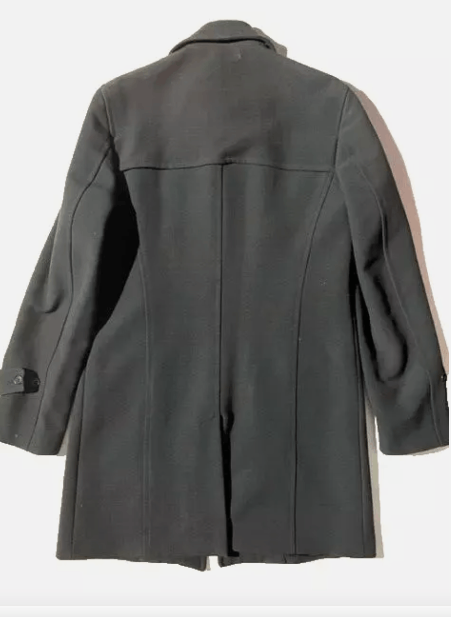 Costume National Vtg COSTUME NATIONAL HOMME Mens Black Trench Slim Coat Size US L / EU 52-54 / 3 - 3 Thumbnail