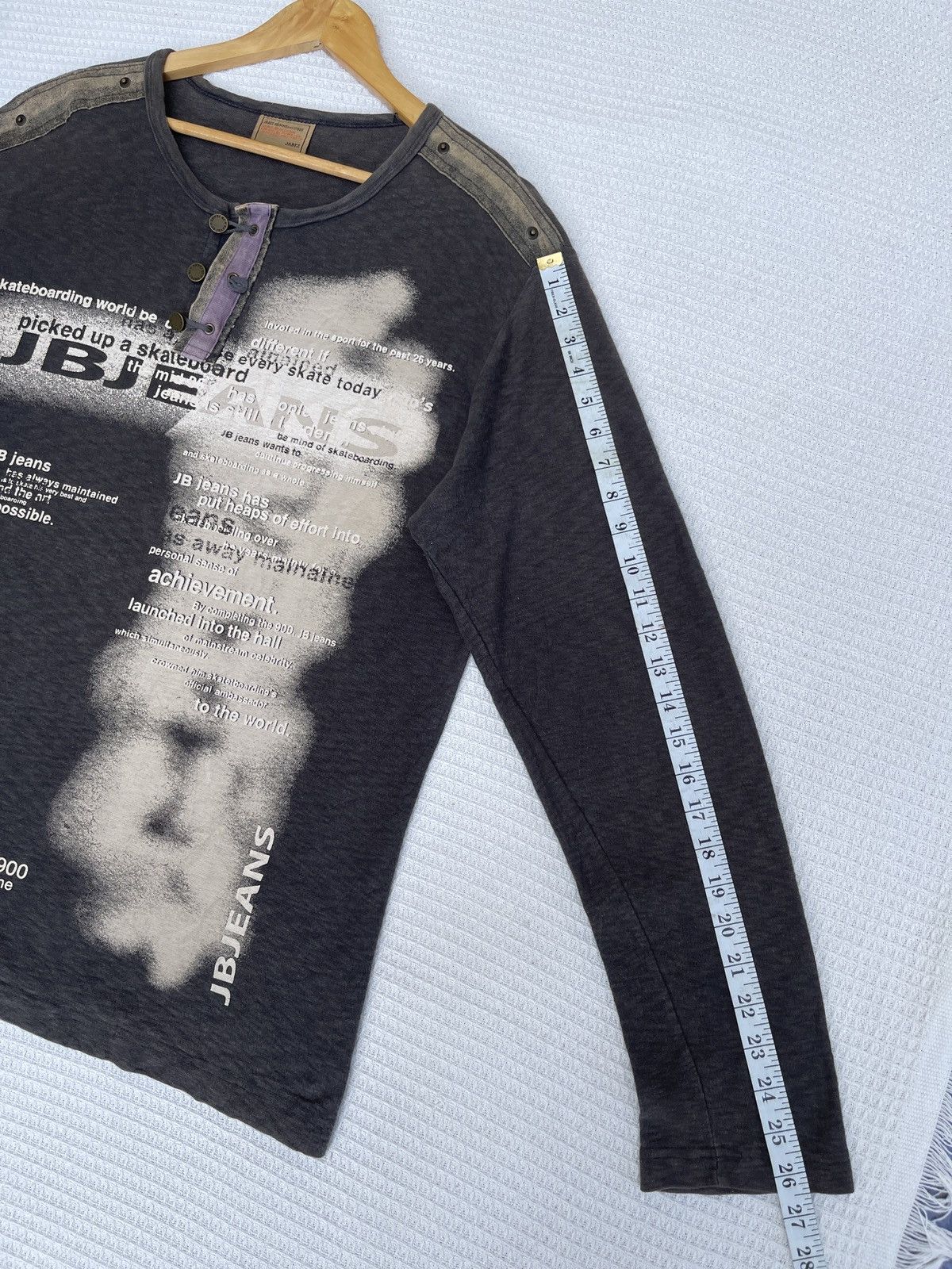 If Six Was Nine LastDrop🔥Vtg Jabez Homme Neo Half Zipper Long Sleeve T-Shirt Size US XL / EU 56 / 4 - 14 Thumbnail