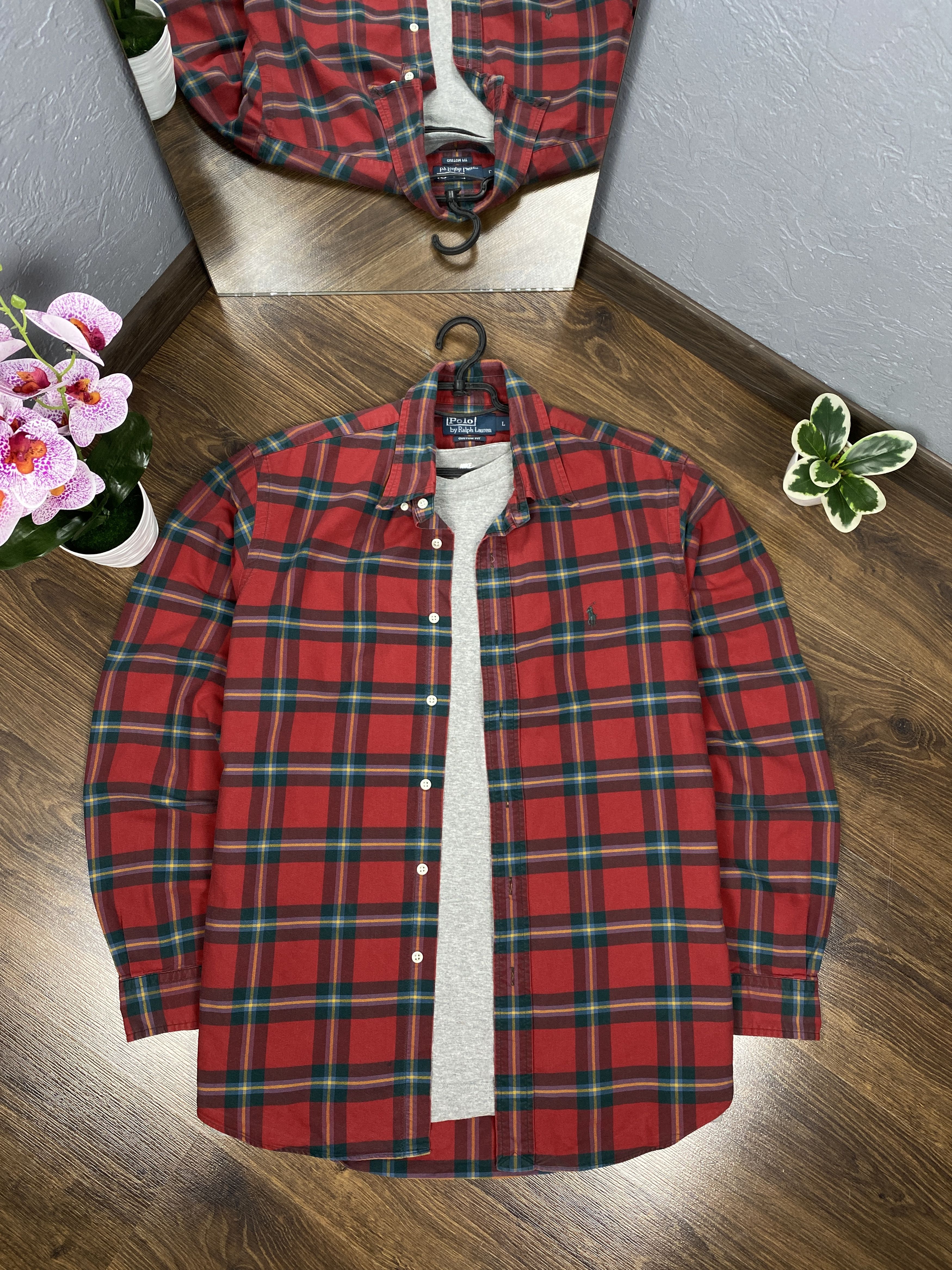 Flannel Polo Ralph Lauren vintage flannel plaid shirt y2k Size US L / EU 52-54 / 3 - 1 Thumbnail