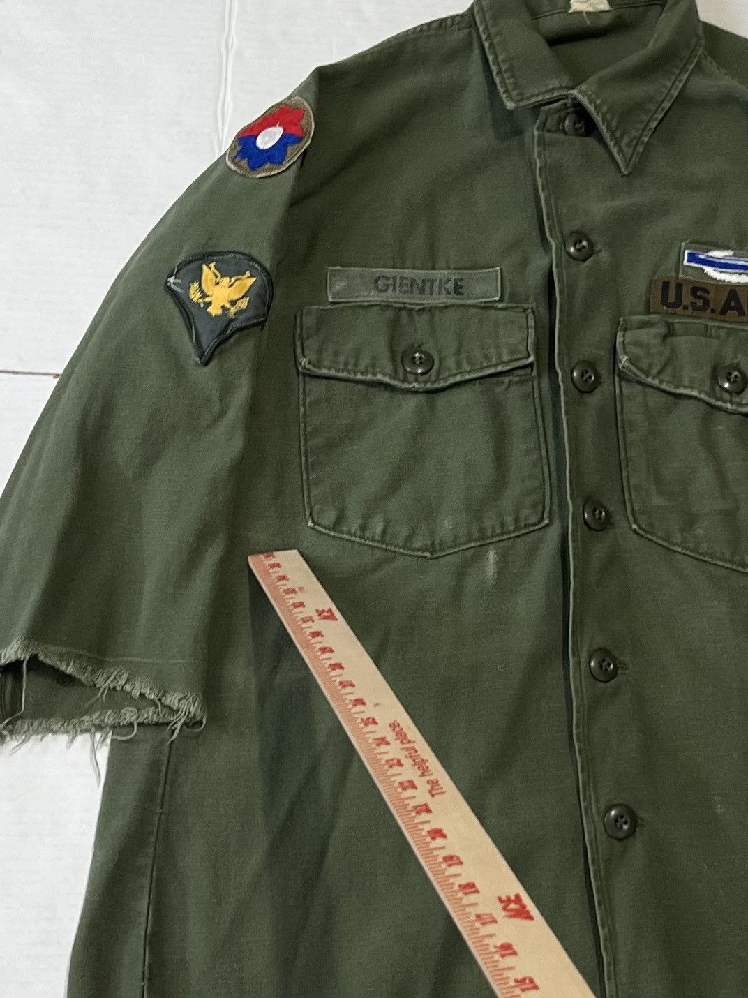 Other Vintage Vietnam War Us Army Shirt Green Og 107 Compact Size US M / EU 48-50 / 2 - 8 Thumbnail