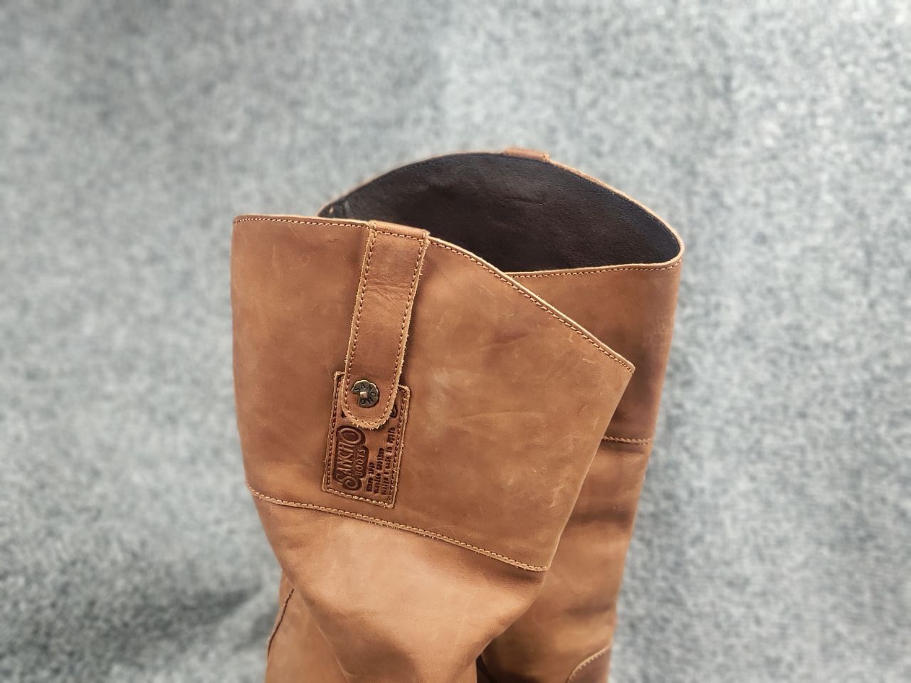 Sancho Boots Sancho Boots 9204 brown leather knee high zip Shoes Vintage Size US 10 / IT 40 - 3 Thumbnail