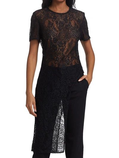 Alexander McQueen o1y0325 Mini Dress in Black Size XS / US 0-2 / IT 36-38 - 2 Thumbnail