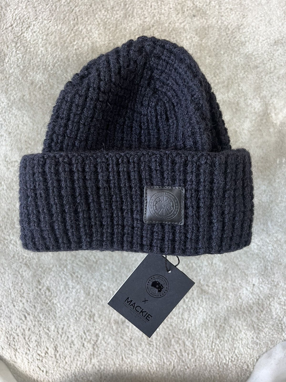 image of Canada Goose X Mackie Men's Waffle Toque in Navy