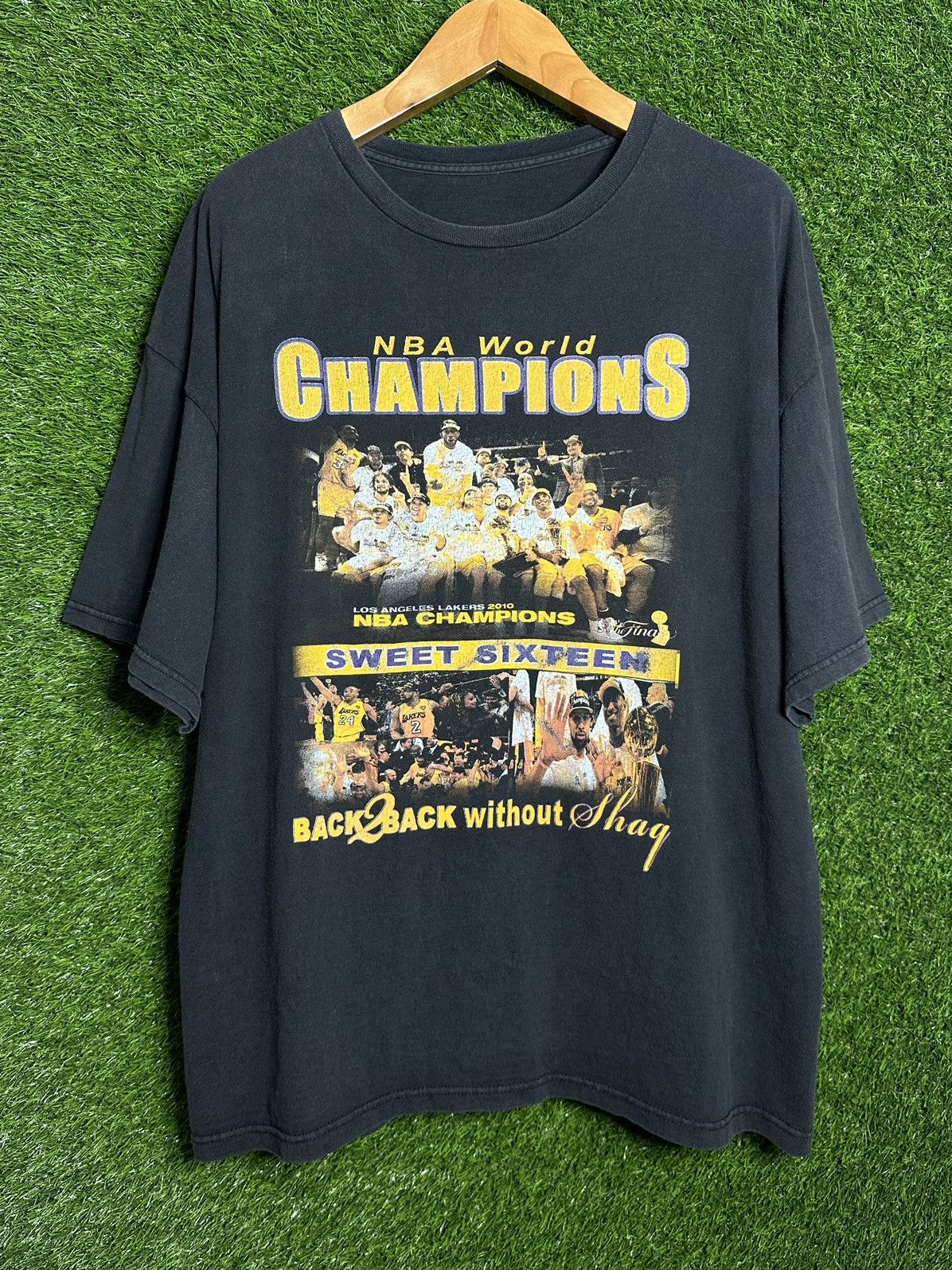 Vintage Y2k Los Angeles Lakers 2010 Back to Back Champions T shirt size deals Xl