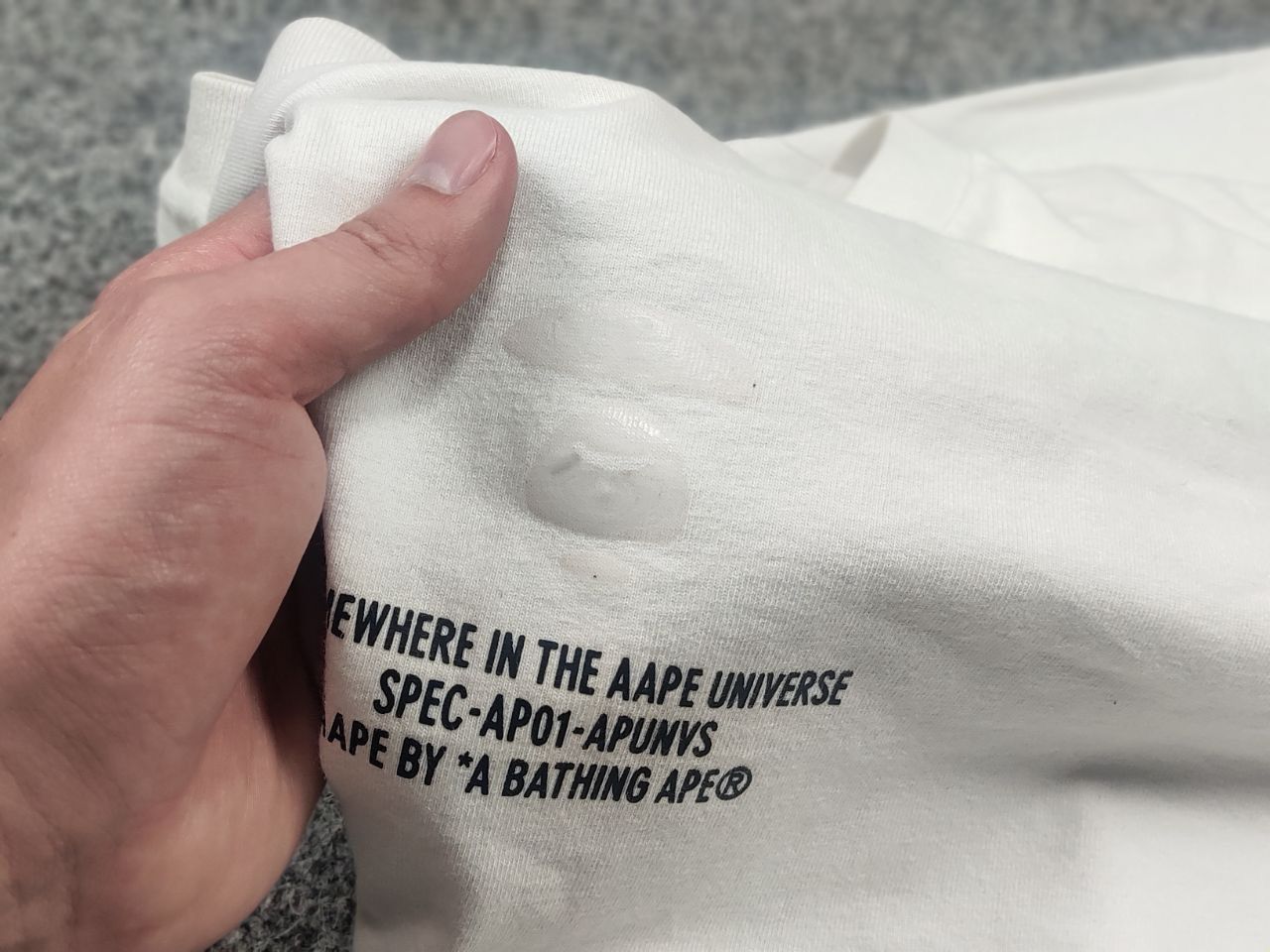 Aape Aape by a Bathing ape Cotton Logo UNVS t shirt Vintage Japan Size US XL / EU 56 / 4 - 14 Thumbnail