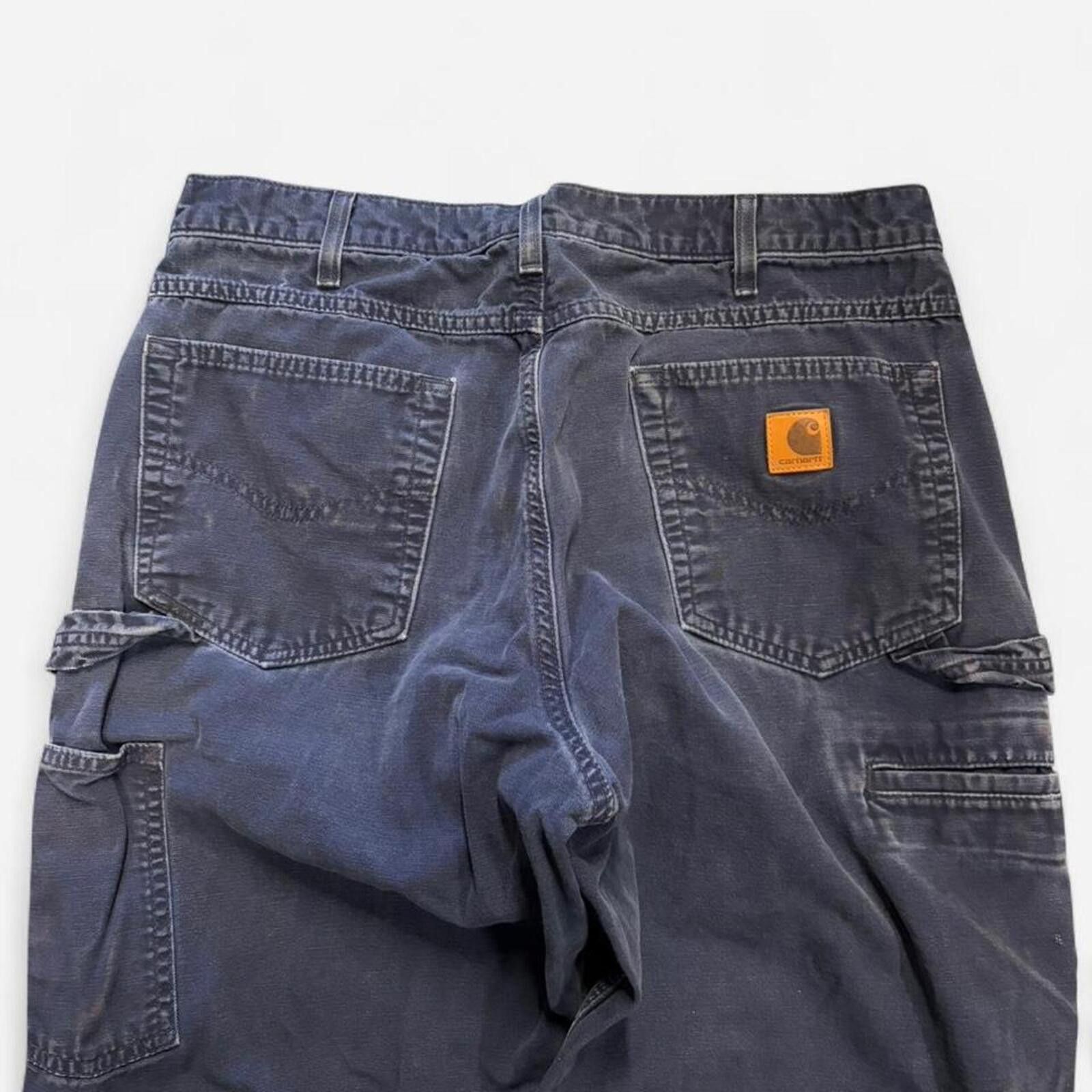 Carhartt Navy Carhartt Loose Fit Dungarees Size US 34 / EU 50 - 2 Thumbnail