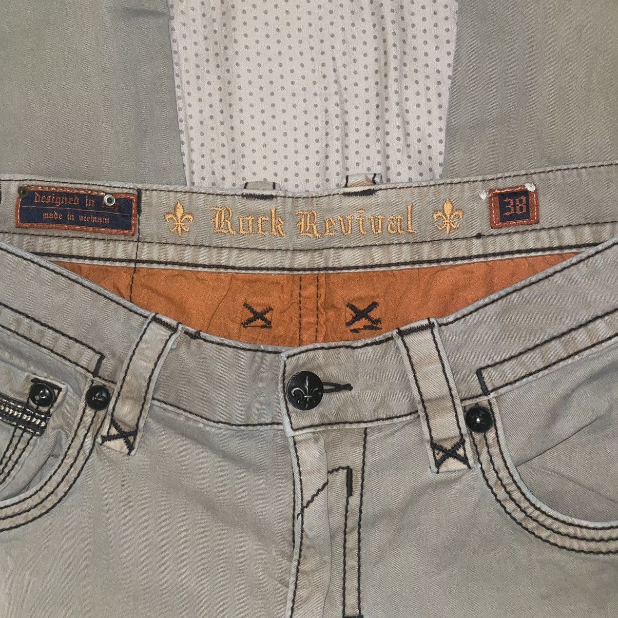Rock Revival Rock Revival Beige Straight Jeans Size US 38 / EU 54 - 4 Thumbnail