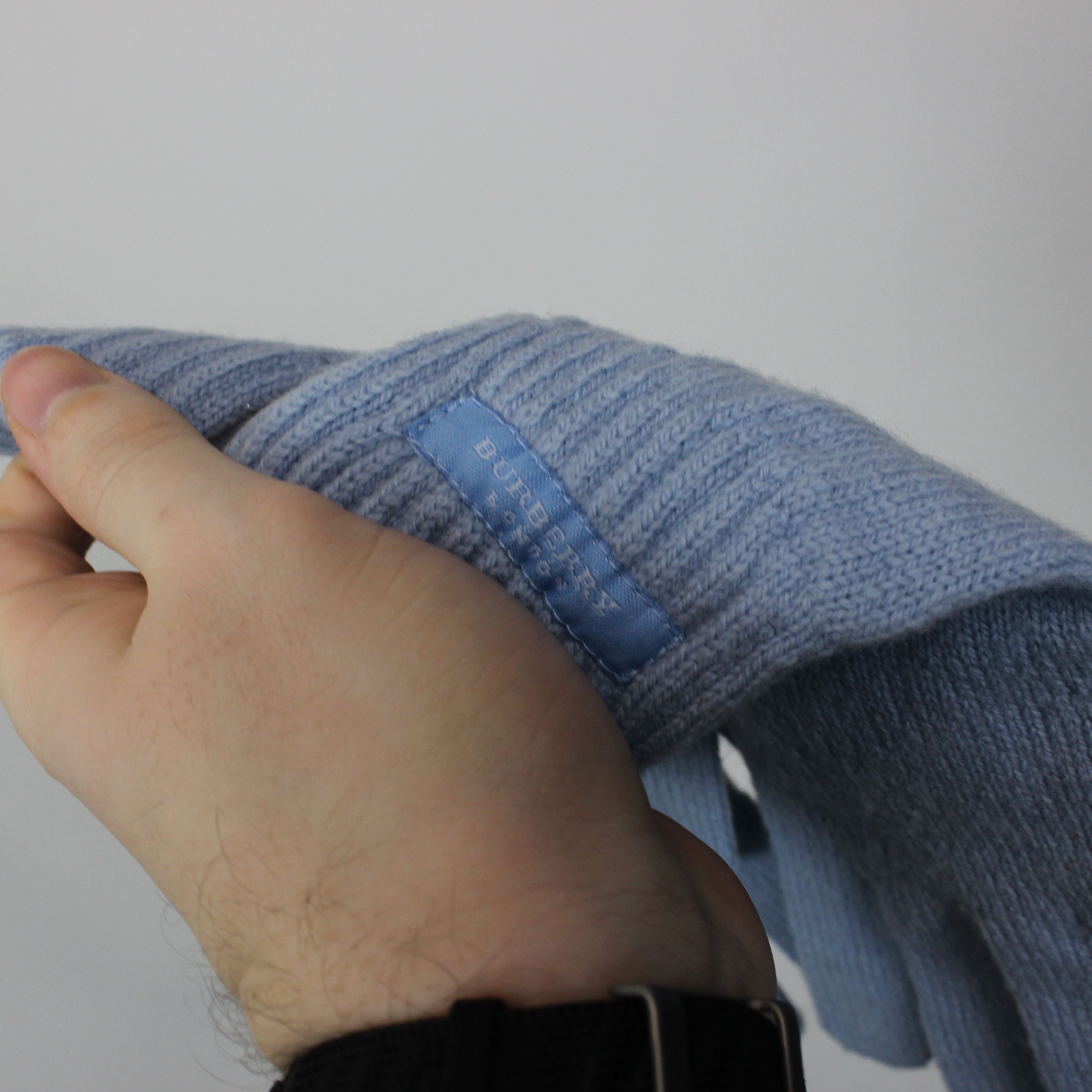 Burberry Burberry gloves lambswool blue Size ONE SIZE - 4 Thumbnail