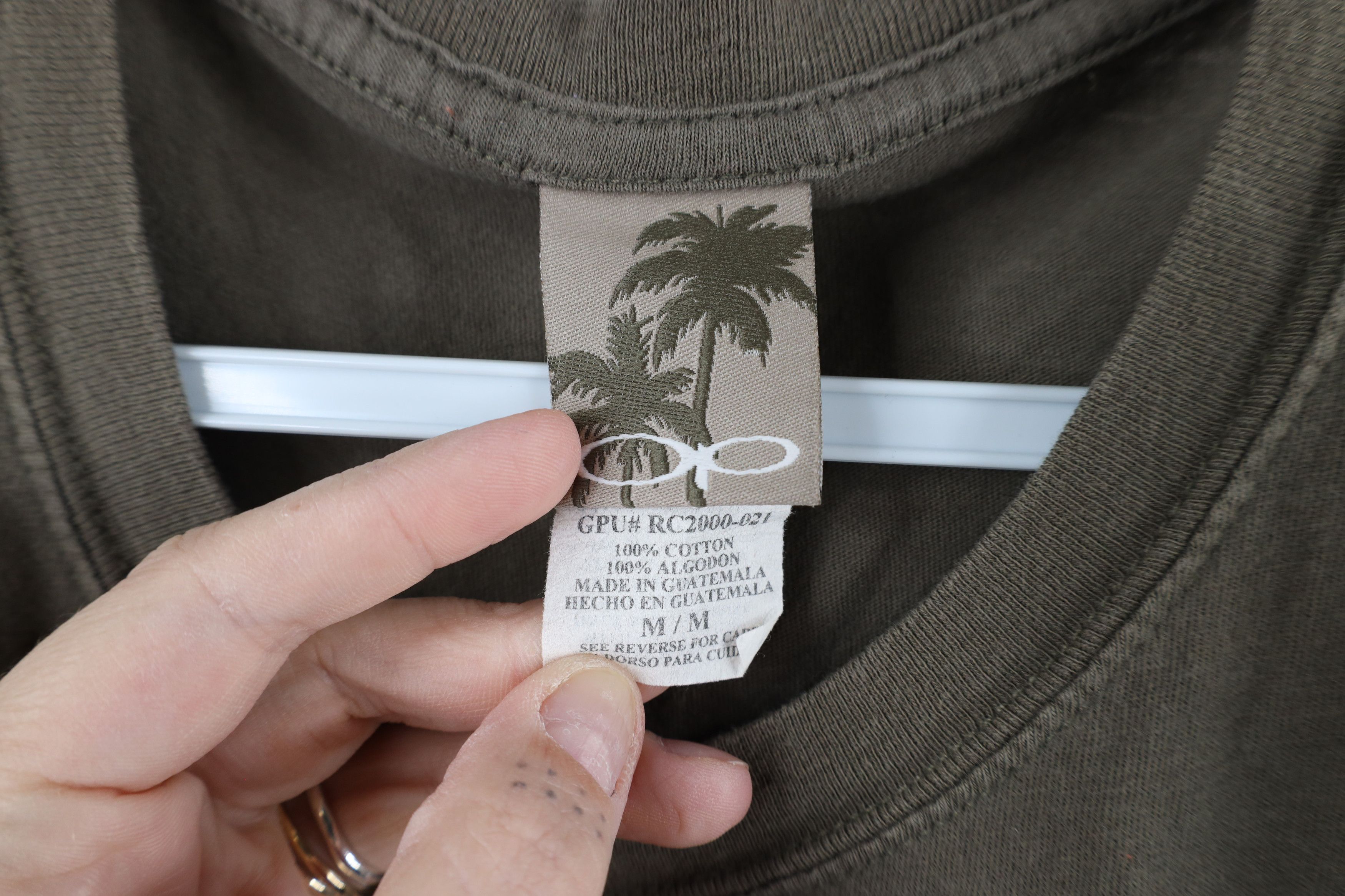 Ocean Pacific × Vintage Vintage 90s Ocean Pacific OP Spell Out Surfing T-Shirt Green Size US M / EU 48-50 / 2 - 6 Thumbnail