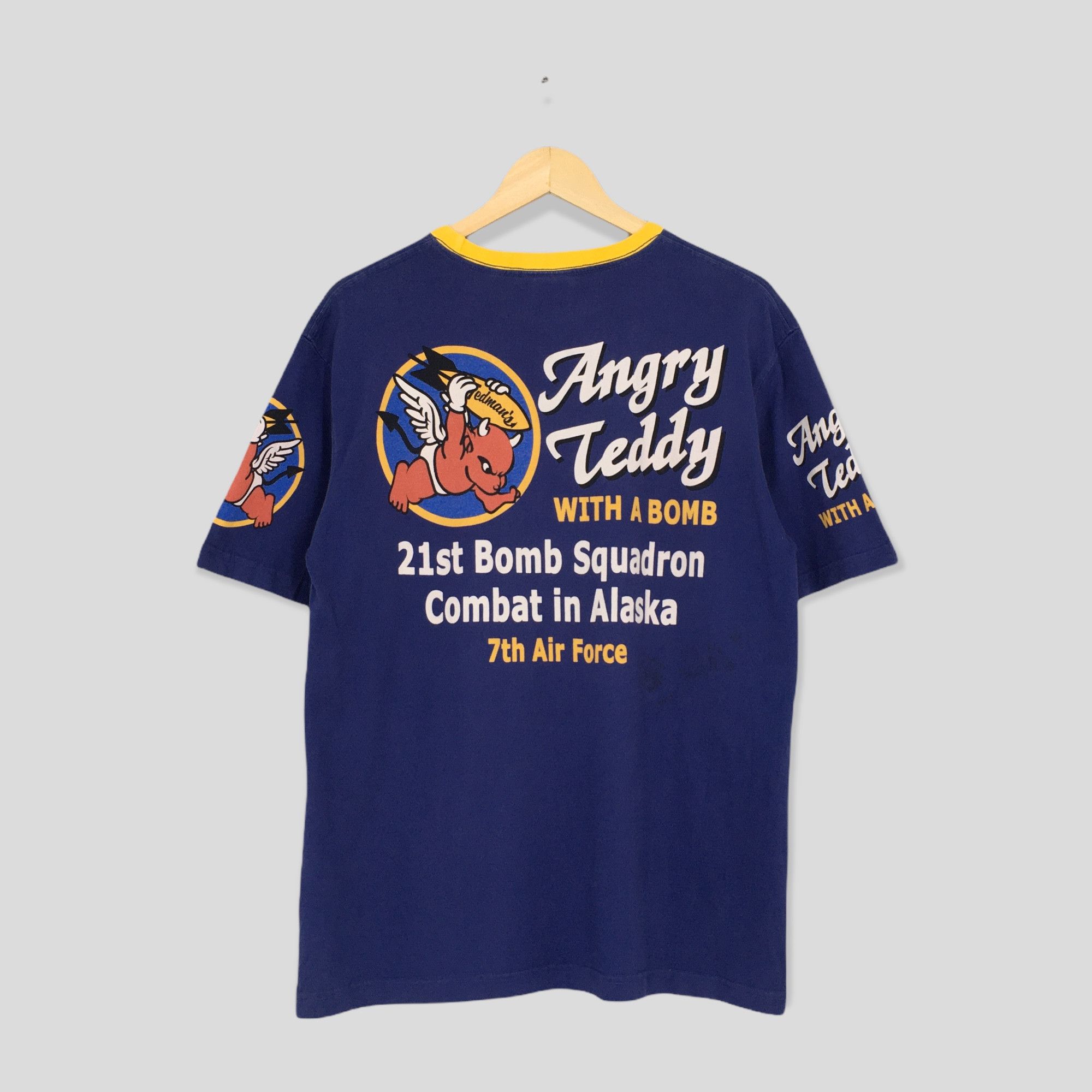 Japanese Brand × Tedman × Vintage Ted Company Tedman's Angry Teddy Blue Tshirt Size M Size US M / EU 48-50 / 2 - 9 Thumbnail