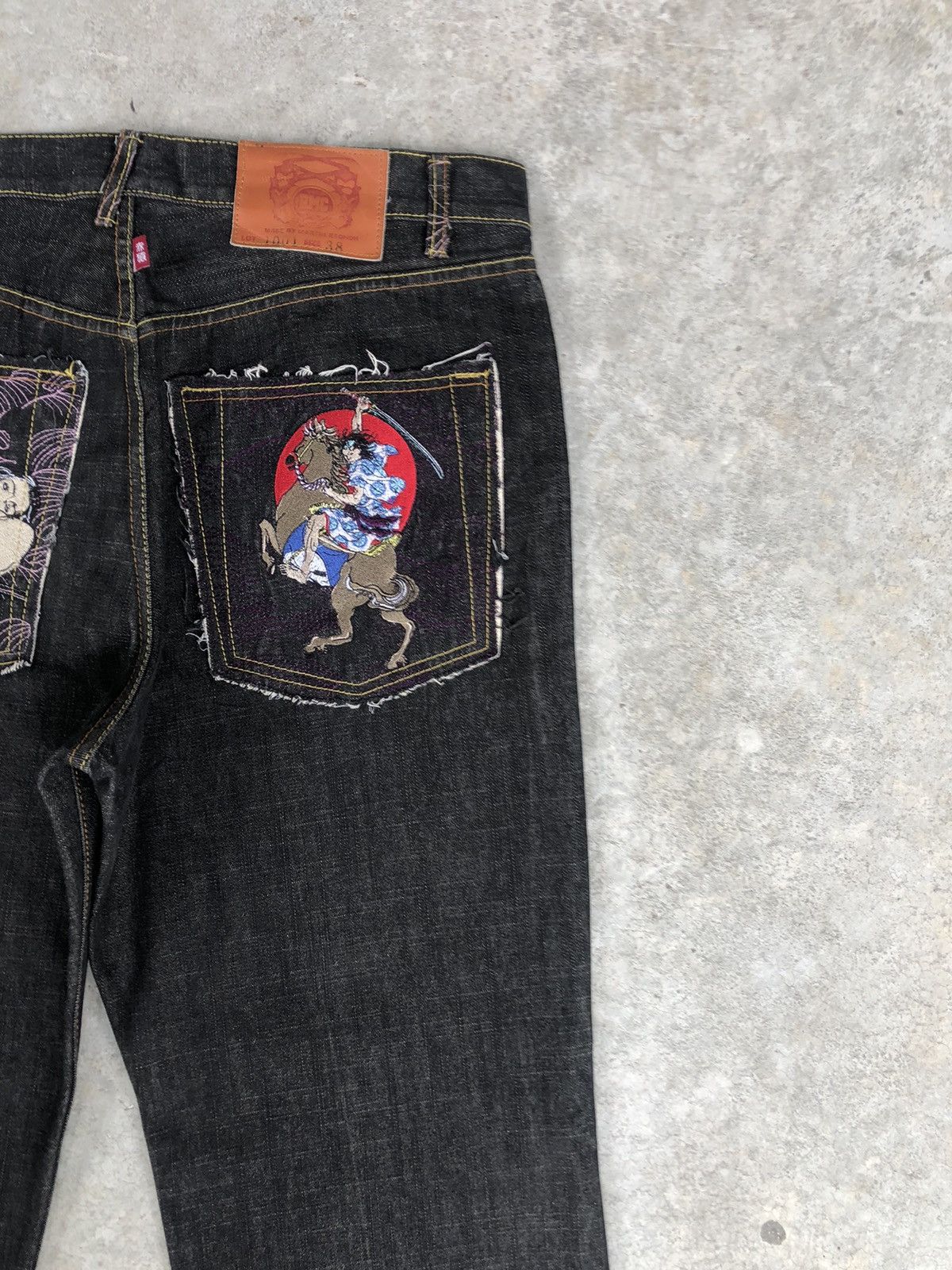 RMC Jeans Red Monkey Company Embroidered Jeans Distressed Size US 36 / EU 52 - 10 Thumbnail