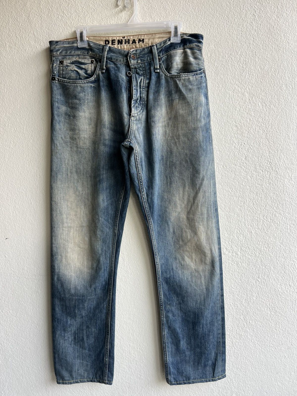 DENHAM Mud Wash Denim DENHAM Razor Slim Fit Jeans Size US 32 / EU 48 - 2 Thumbnail