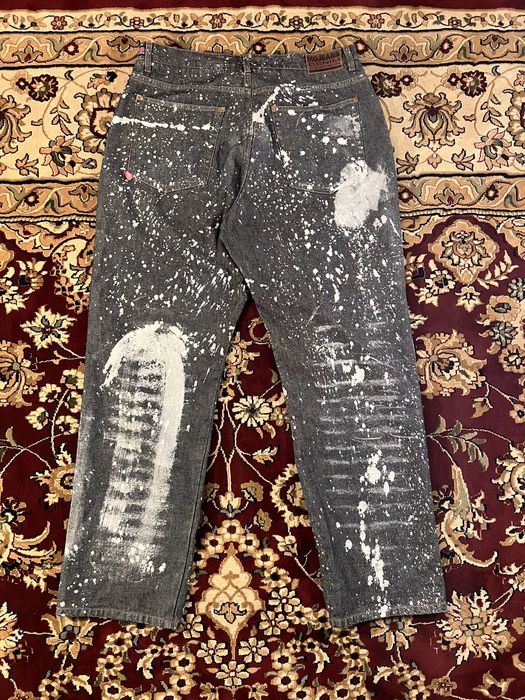 Vintage Vintage baggy paint splatter jeans | Grailed