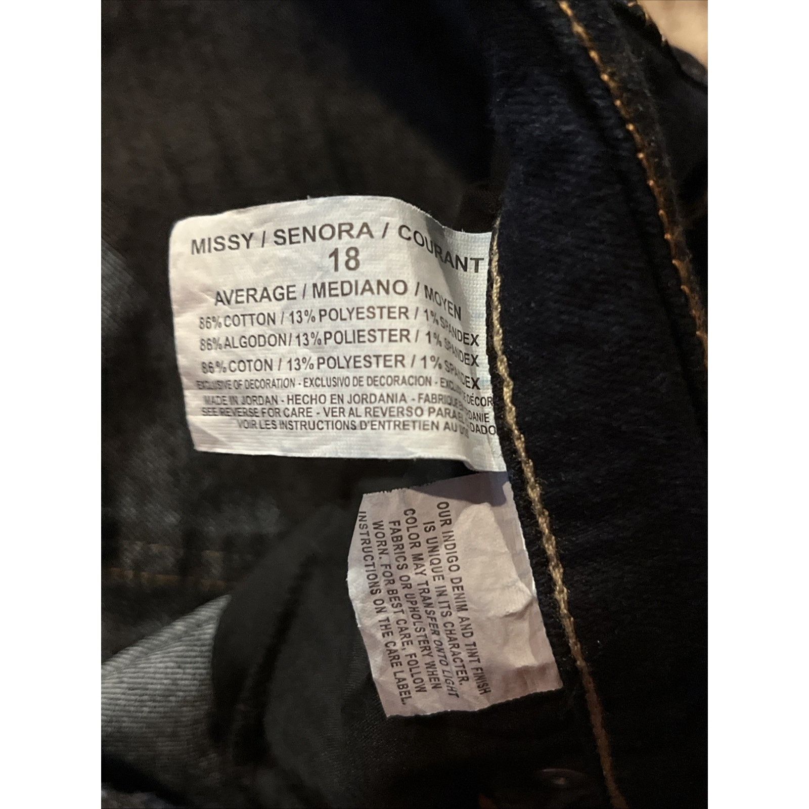 Gloria Vanderbilt Gloria Vanderbilt Jeans Plus18 36x30 Long Amanda Blue Denim Size 40" / US 18 - 11 Thumbnail