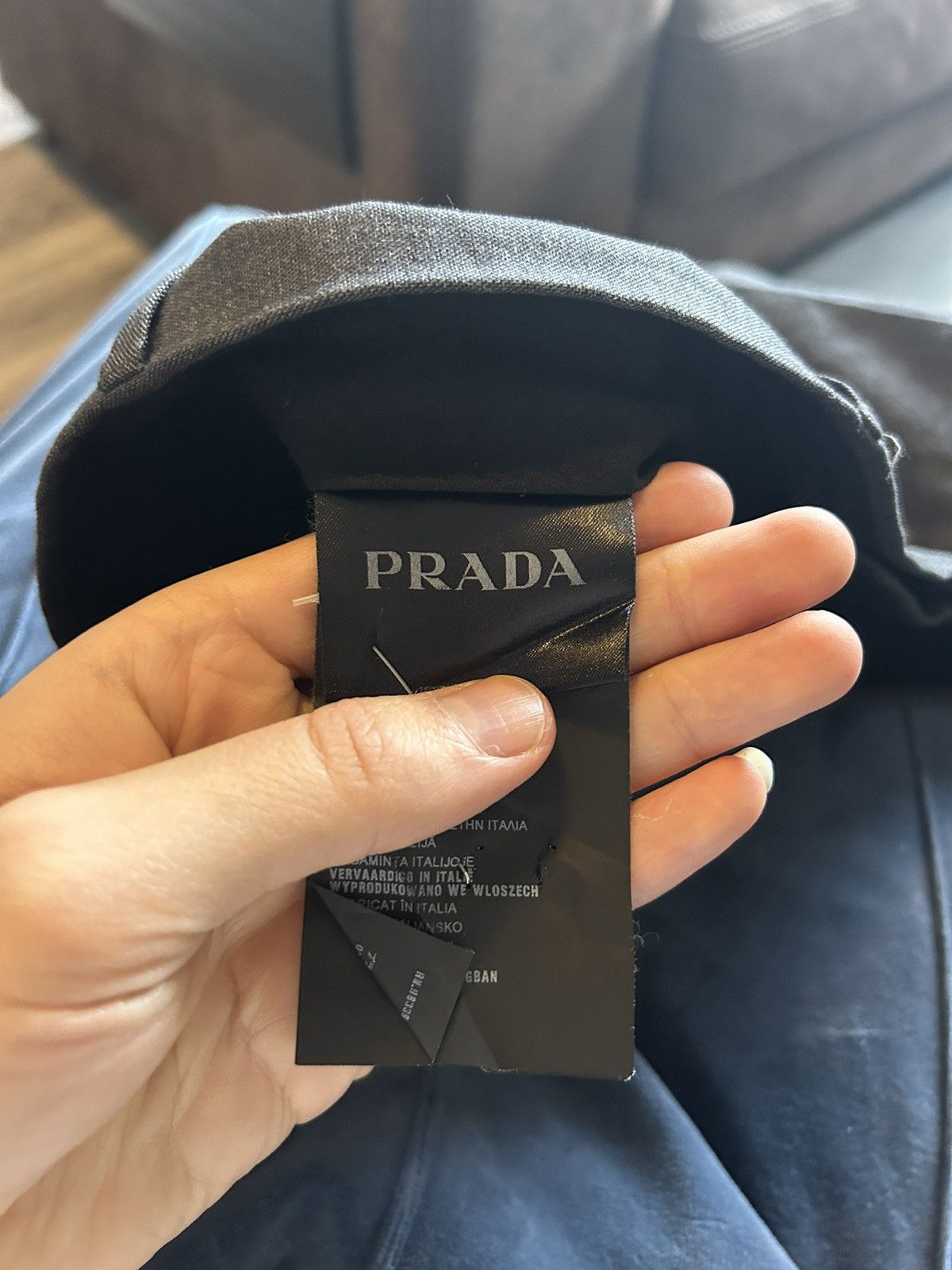 Prada Grey Cotton Pants Size US 38 / EU 54 - 10 Thumbnail