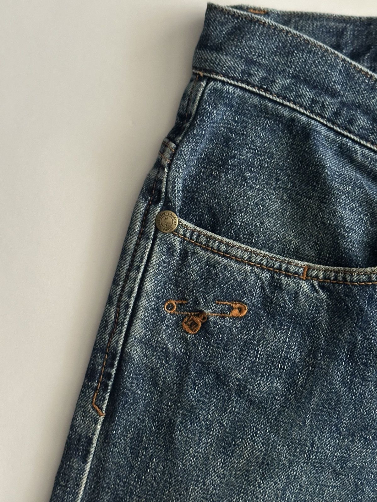Yves Saint Laurent YSL by Stefano Pilati Denim Jeans Size US 32 / EU 48 - 8 Thumbnail