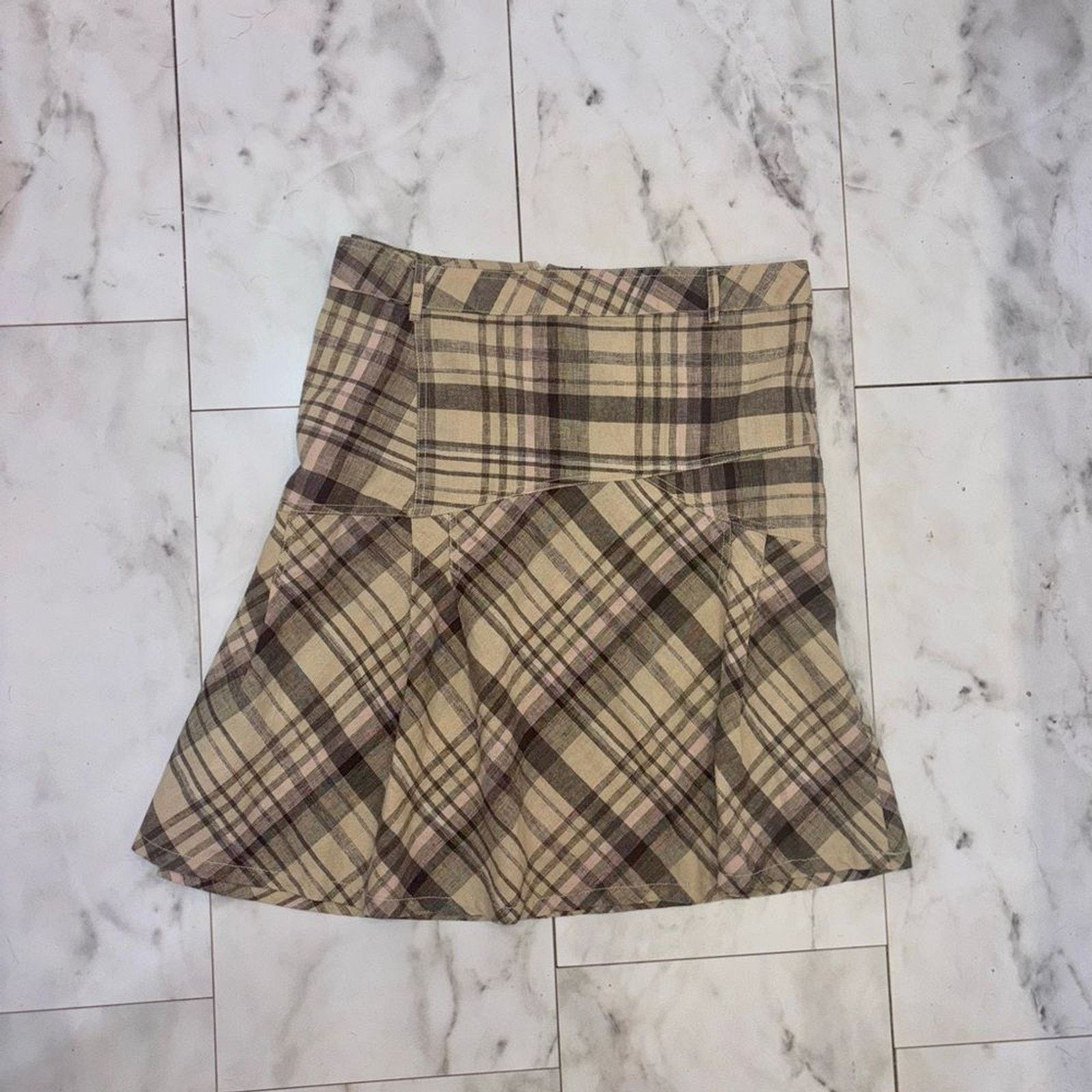 & Other Stories Sherry Taylor Plaid Mini Skirt Plus Size 1X Preppy Size 36" / US 14 / IT 50 - 12 Thumbnail