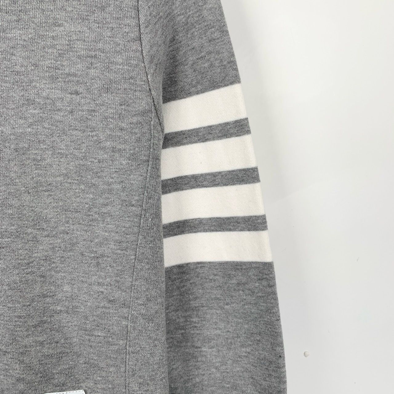 Thom Browne Thom Browne Classic 4-Bar Gray Cotton Crewneck Sweatshirt (S Size M / US 6-8 / IT 42-44 - 7 Thumbnail