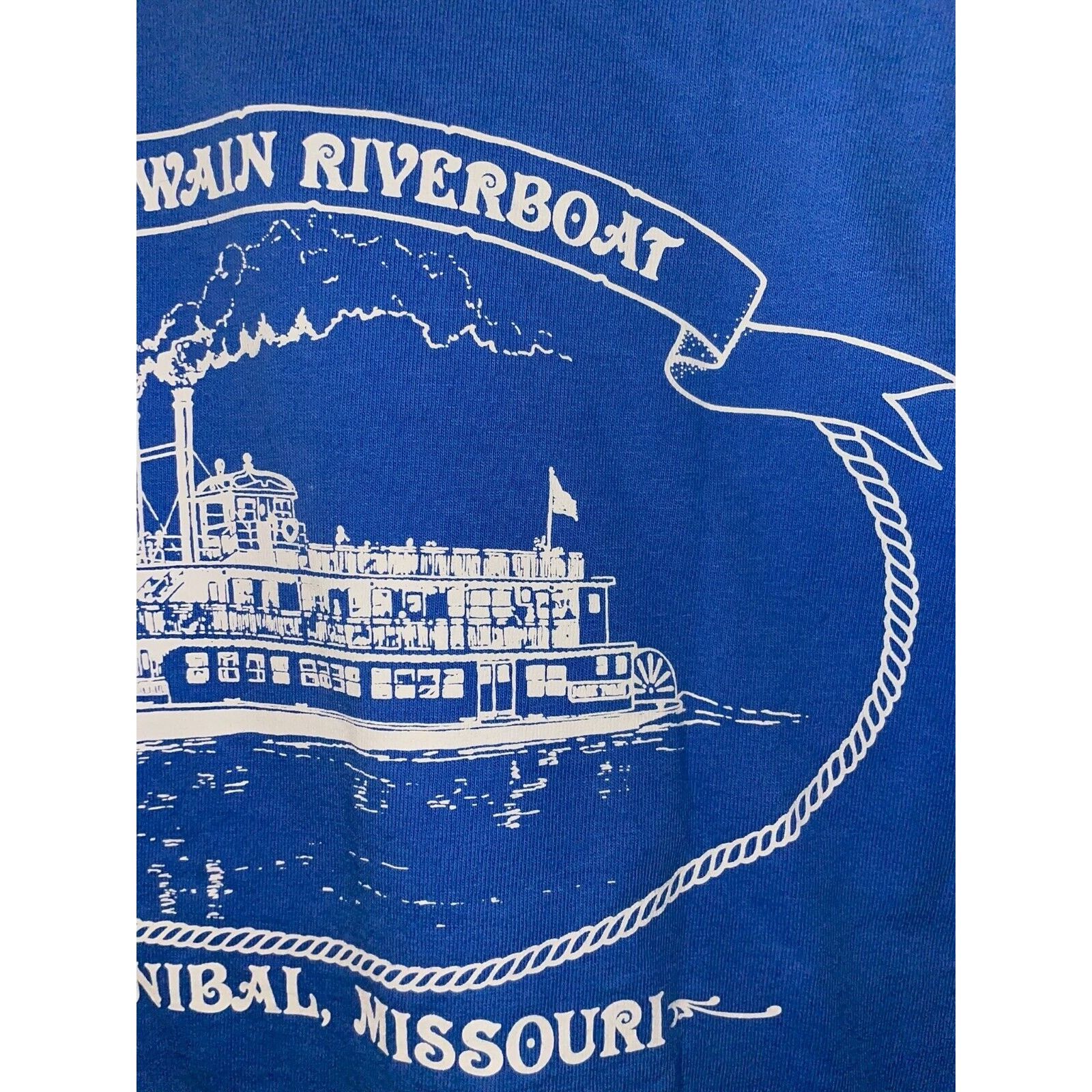 Gildan Vintage Mark Twain Shirt Riverboat Hannibal Missouri Tee S Size US S / EU 44-46 / 1 - 7 Thumbnail