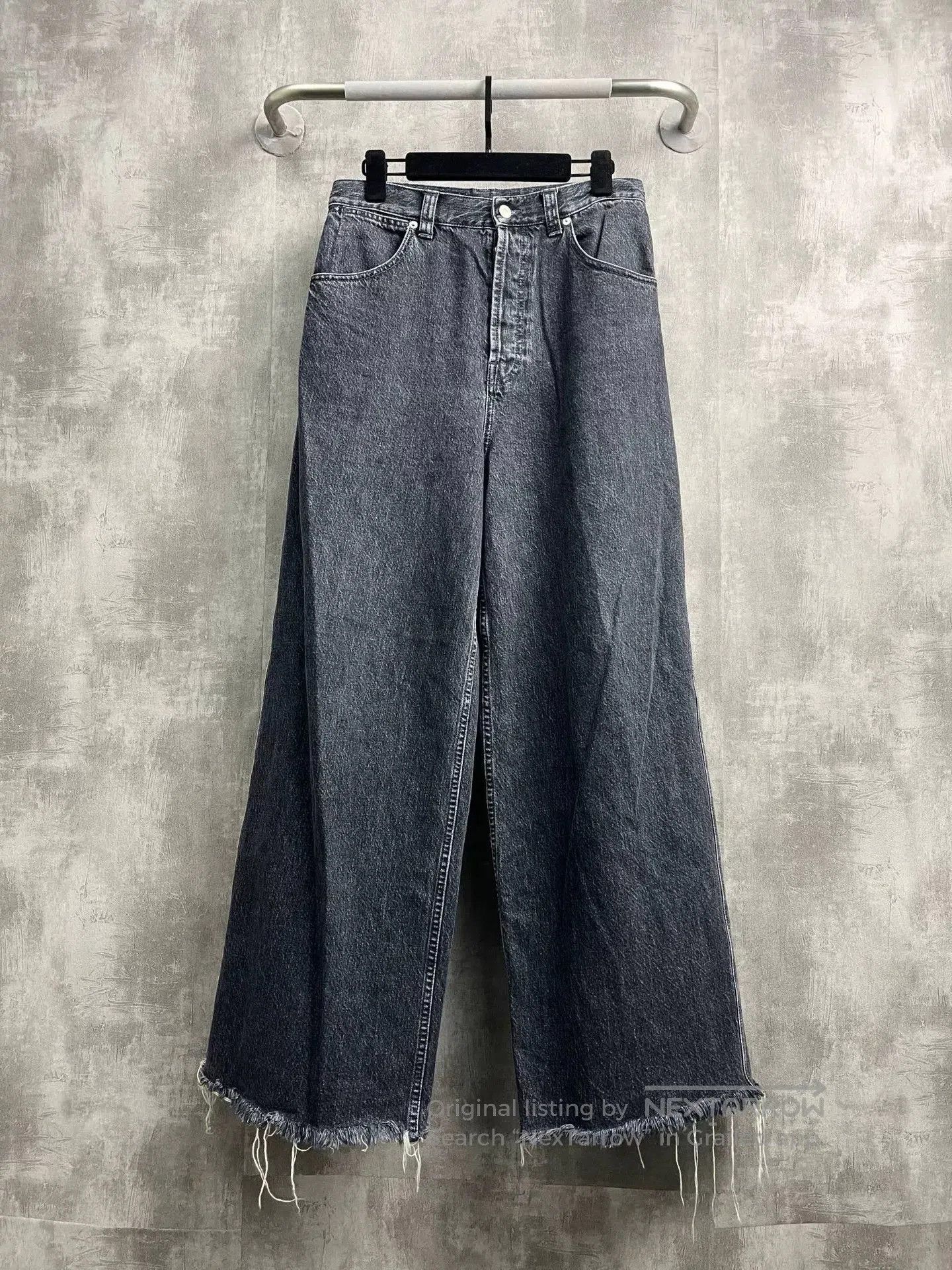 Gucci Gucci Washed Black Distressed Wide. Size 30" / US 8 / IT 44 - 1 Thumbnail