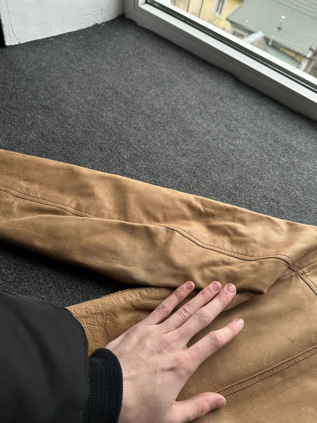 Other 🚨VNTG LEATHER JACKET AVANT GARDE WESTERN BROWN MOTO Size US M / EU 48-50 / 2 - 17 Thumbnail