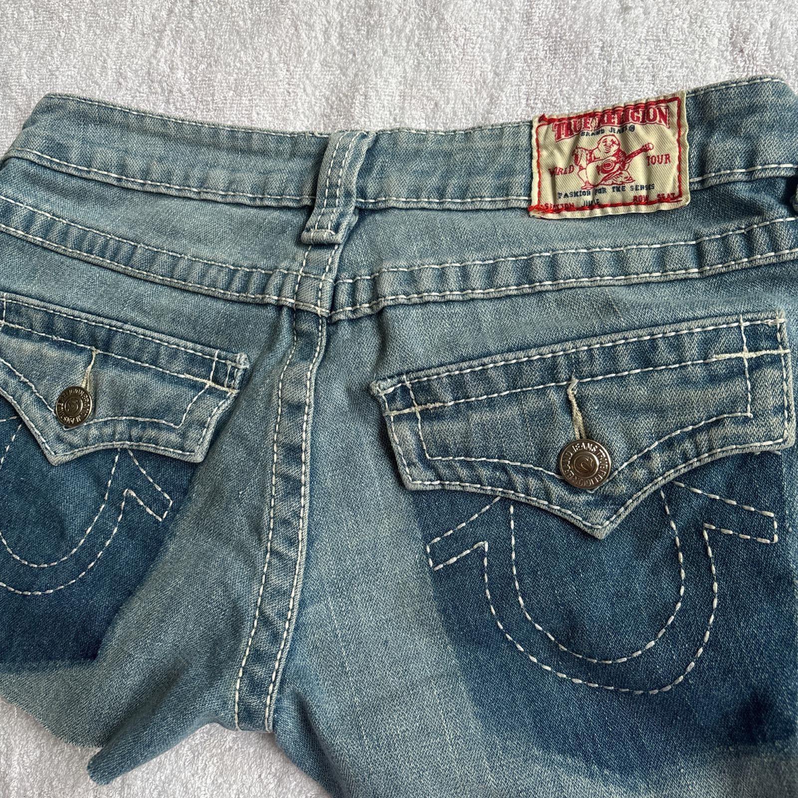 True Religion y2k true religion denim mini shorts Size 27" / US 4 / IT 40 - 1 Thumbnail