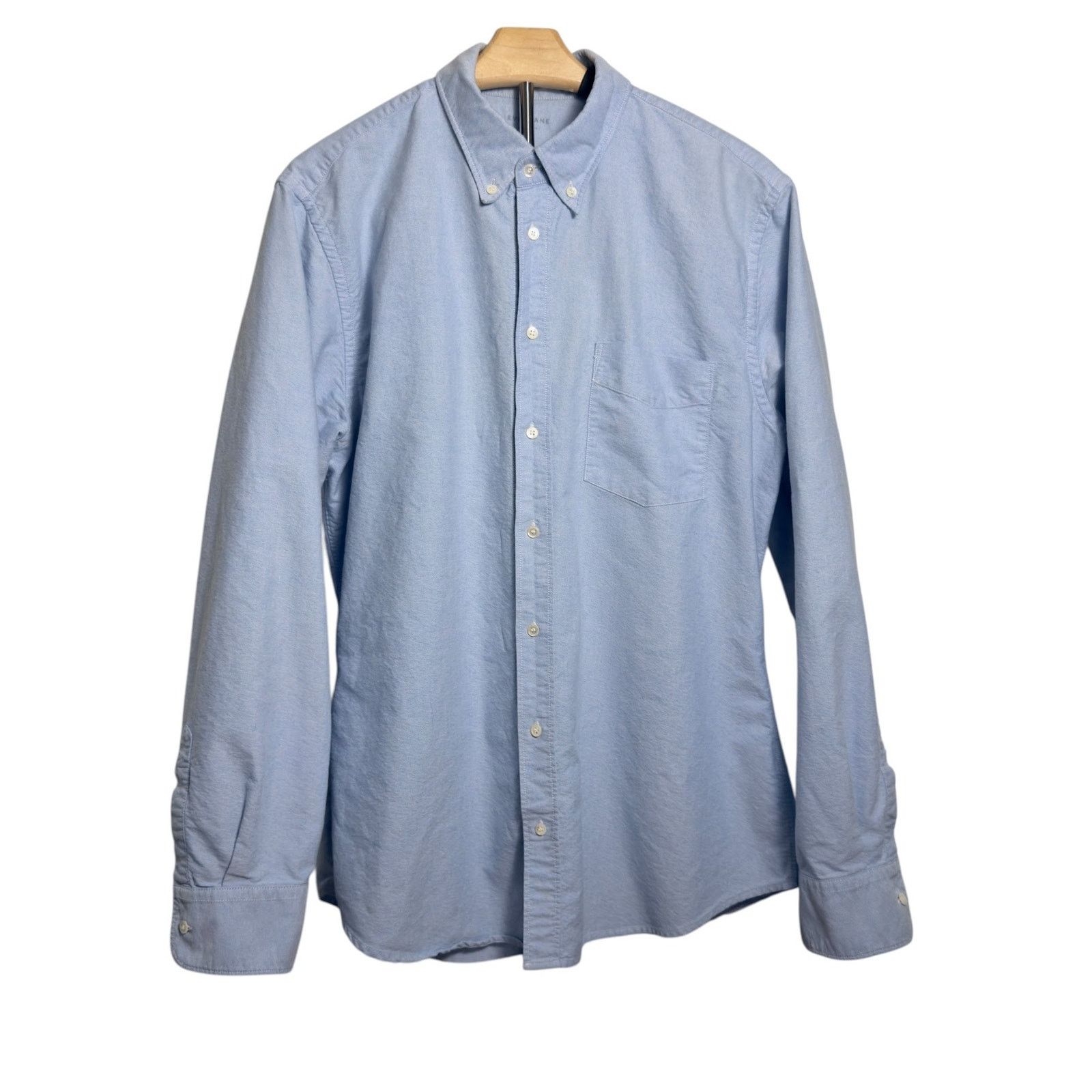 Everlane Everlane Classic Oxford Shirt Light Blue Mens Size US XL / EU 56 / 4 - 3 Thumbnail